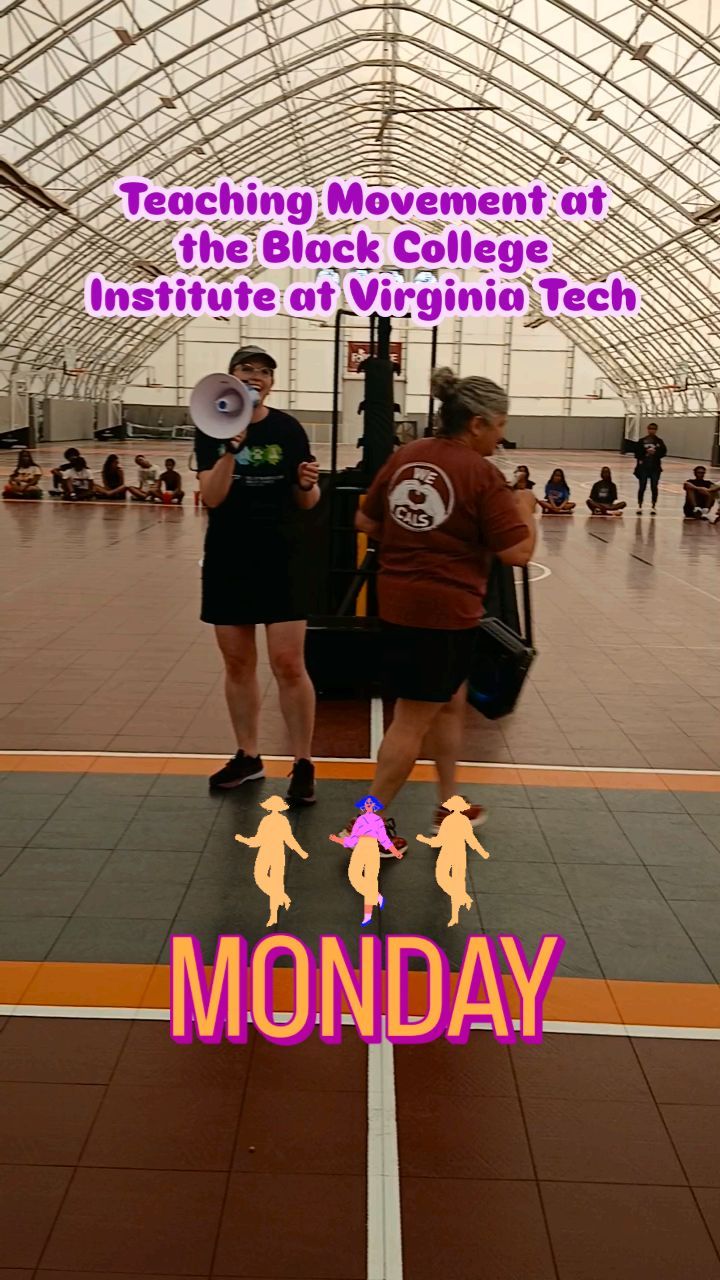 The Embodied Brain Lab was invited to teach movement at the 2024 Virginia Tech Black College Institute. #dance #science #neuroarts #movementmatters