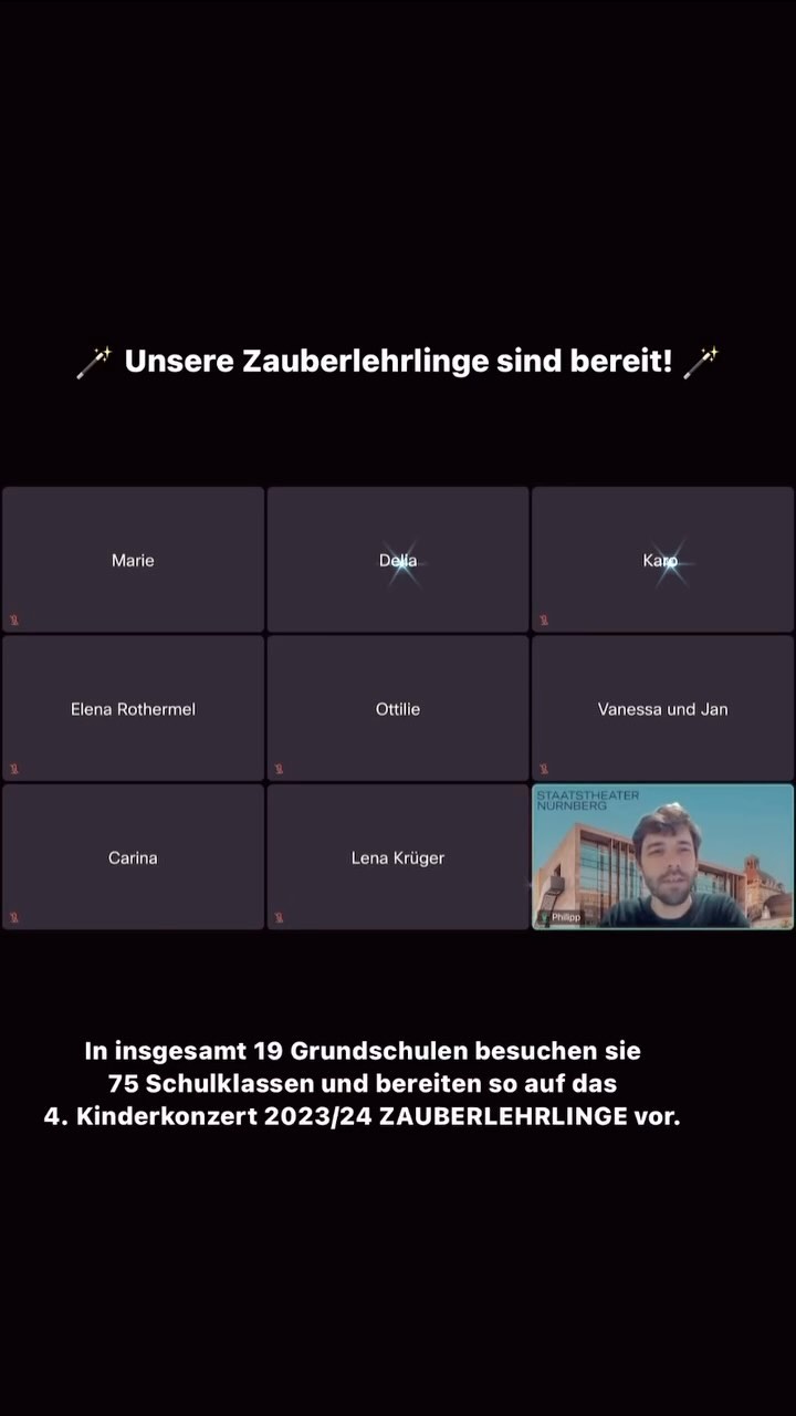 🪄Die Zauberlehrlinge sind bereit! Diese und nächste Woche besuche ich mit weiteren Musikpädagog:innen ganz viele Schulklassen, um sie auf das anstehende Kinderkonzert des @staatstheaternuernberg einzustimmen und sie auch ein bisschen mit Musik zu verzaubern.
🎶Das mache ich nun schon in der 3. Runde und es macht jedes Mal so Spaß die vielen Kinder und Lehrkräfte zu begeistern und zu unterstützen.
🏫Die 3. Klassen nehmen damit am #Kulturrucksack teil, was das @staatstheaternuernberg in Kooperation mit dem @theatermummpitz zum bereits 15. Mal durchführt!
U.a. Mit @eversdelia als leitende Kraft!
Videobearbeitung: credits an davidklumpp.de
#staatstheaternuernberg #zauberlehrling #kinderkonzert #musikpaedagogin #freelancemusician #musikvermittlung #zauber #goethe #empinderpraxis #schulworkshops