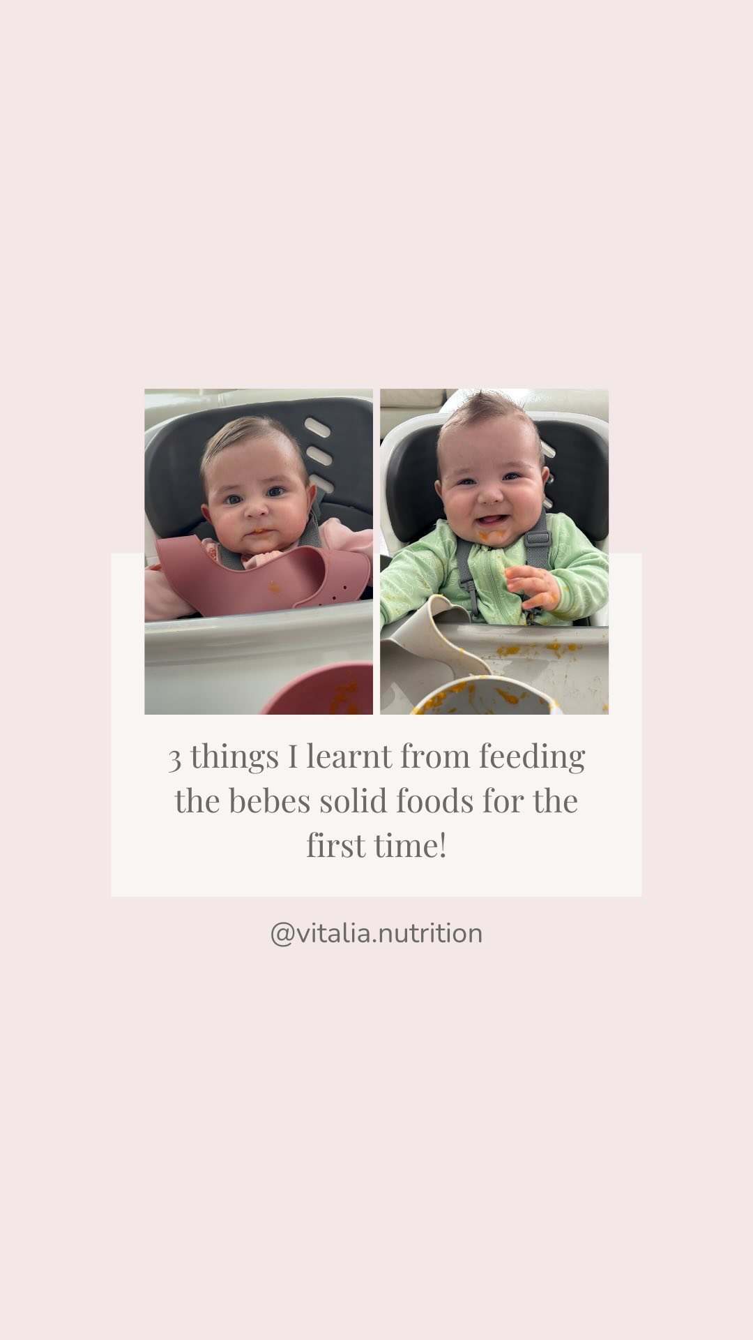 I had a blast feeding the bebés for the first time but definitely I need to practice LOL
So here are 3 things I learnt from feeding the twins solid foods for the first time:
1. I forgot to put the bibs on at first, so Jackson got dirty even before he tried the food lol
2. I didn’t need bowls yet, but I just loved them! They are from @odoe_weaning @odoe.baby and I’m sure they’ll use them@eventually!
3. The bebés won’t wear long sleeves tomorrow lol 🤣
Otherwise I had a blast! They started with butternut squash and they were unsure, so I’ll try again tomorrow lol
Any advice for a first time mama?
#babyfood #twinbabies #babyfirstfood #babyfoods #babyhomemadefood #twinmama