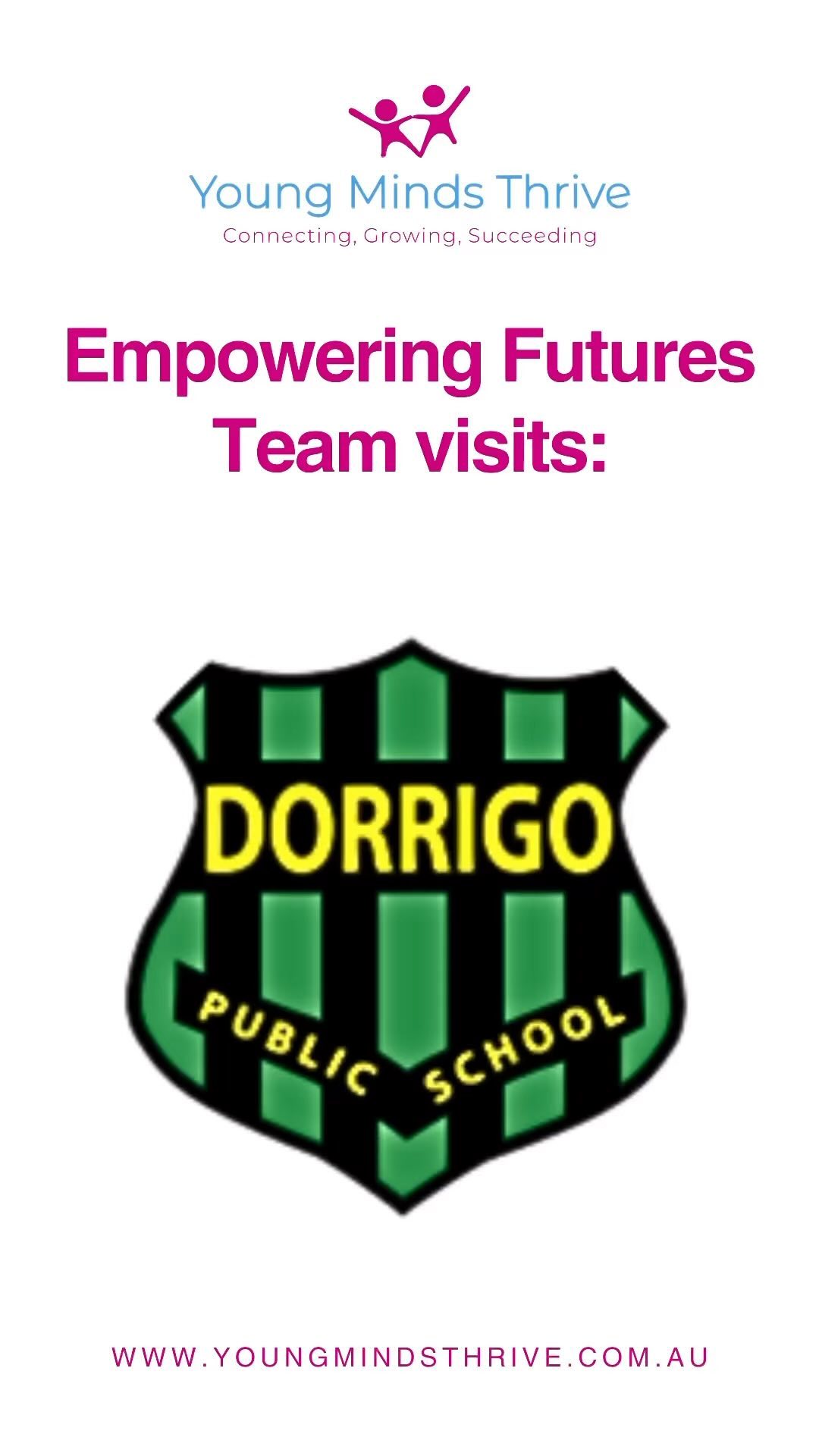 We want to say a ✨BIG THANK YOU ✨ to all of the staff and families at Dorrigo Public School for jumping on board to participate in our Empowering Futures: School Screening Program.
Over 100 local children and families have now participated in our Empowering Future:School Screening Program and we couldn’t be more appreciative of every local school who has embraced change and demonstrated their commitment to improving childhood health, development and learning outcomes in our local community.
If we want to see a brighter future for our children, we need to start building the foundations today. Thank you for being a part of the change.
Deb & Karyn
Young Minds Thrive Team
#childhealth #childearlyintervention #schoolscreening #empoweringfutures #socialchange #regionalkids #nambuccavalley #midnorthcoast #nswhealth #midnorthcoasthealth #departmentofeducation #nswdepartmentofeducation #nswdepartmentofhealth #dorrigo #youngmindsthrive #changemakers