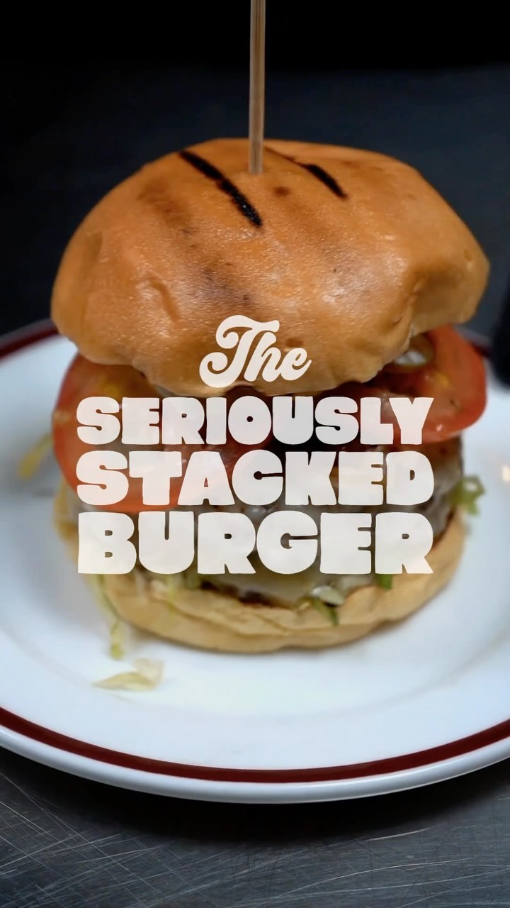 Why settle for one patty when you can have three? Seriously Stacked, seriously loaded! ๐๐๐