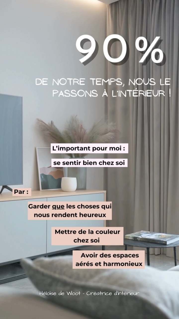 Nous passons en moyenne 90% du temps à l'intérieur. C'est énorme 🤯 C'est pourquoi c'est hyper important pour moi de se sentir bien chez moi. 🏡
En :
- Gardant que les objets, meubles qui me rendent heureuse, que me rappelle un bon souvenir
- Mettant de la couleur ( mur et mobilier)
- Ayant dans espaces aérés et harmonieux
-----
#maisons #entrepreneur #créatricedinterieur #rénovation #creatricedinterieur #maison #décoratricedintérieur #décoratricedinterieur #projetdeco #belgique #architecteinterieur #travauxmaison #amenagementinterieur #decoration #conseildeco #bienetre #architectedinterieur