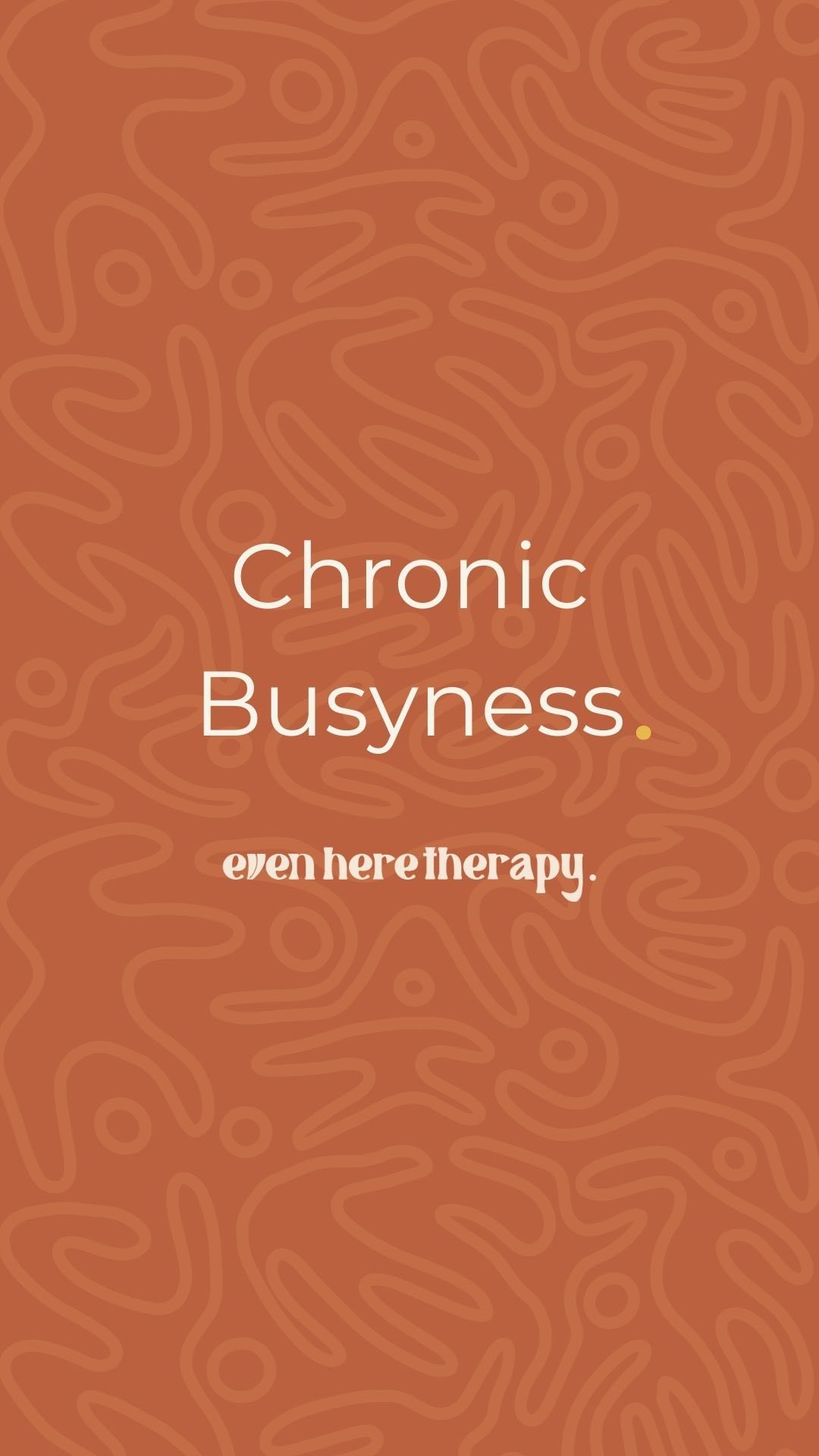 Does being stuck in a state of chronic busyness sound familiar?