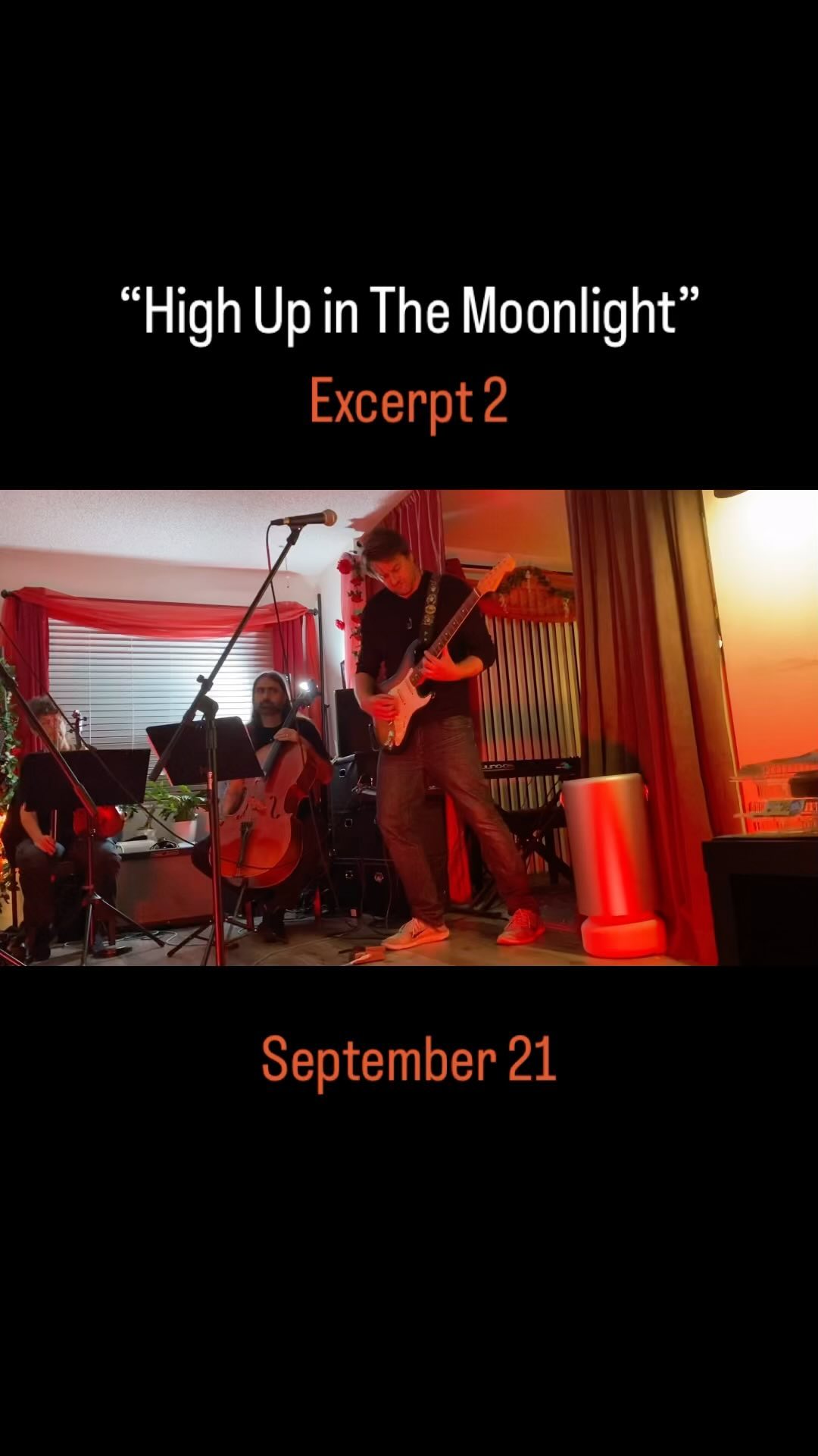 Another snippet from last weekend’s String Quartet and Electric Guitar outing at @thenighttemple. If you like what you hear, I warmly invite you to attend @lachorallab ‘s LAND’S END concert on November 9 - for this is actually an impromptu conversion of Movement 3 from “Song of the Sea” - my new full length work for Choir and Electric Guitar. Excited to premiere it with them - TICKETS LINK IN THEIR BIO & MINE. 🎸🎻🎵
.
.
.
#electricguitar #quartet #newmusic #fender #choir #chambermusic #choralmusic #november