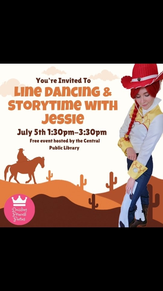 Yahoo! 🤠 🐎
Join us on July 5th at 1:30pm-3:30pm at the @calgarylibrary to celebrate the Calgary Stampede with Storytime and line dancing with this rootin' tootin' cowgirl 🖤🐮🤍
.
.
.
.
.
#calgarypubliclibrary #CPL #yyc #Calgary #yyckids #yyckidsevents #DazzlingPrincessParties #yycmama #yycfamily #yycmom #yycmoms #calgarymom #calgarymama #calgarymoms