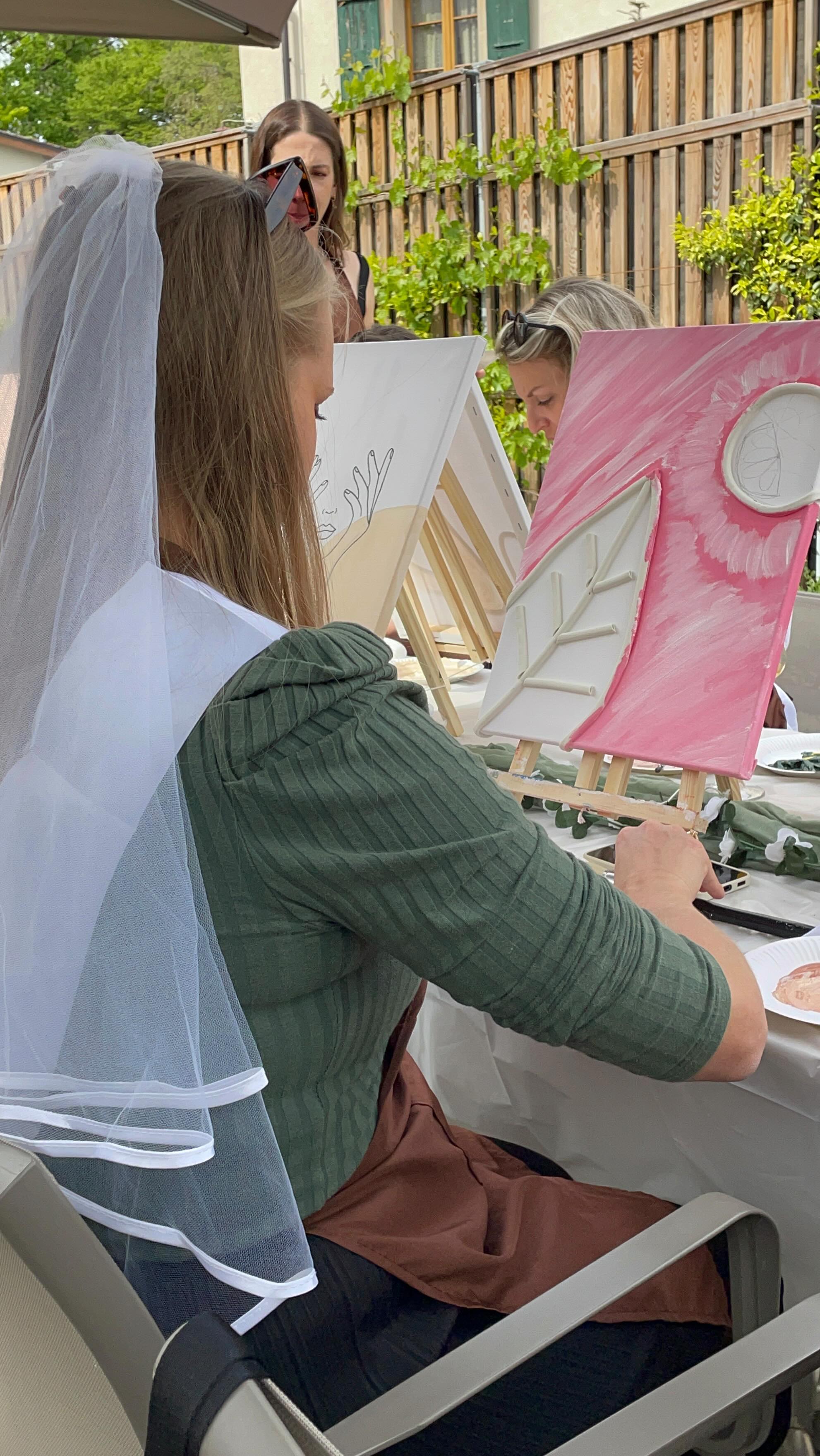 EVJF en Cocktail & Paint ❤️💓🤍