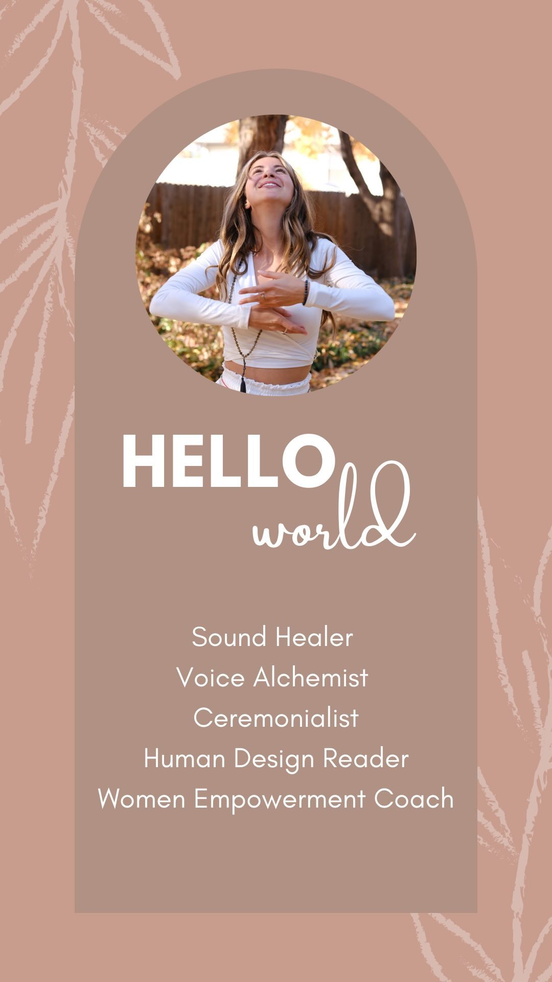 If we haven’t met, I’m Melanie;
Sound Healer & Ceremonialist, Human Design Reader and Women Empowerment Coach with over 400 hours of training and 7 years under my belt!
I love all spiritual things 🪶🌿🍄🌖✨
I’m a nurturing Taurus ☀️, Virgo 🌙 and Virgo ↗️
My human design is a 3/5 Emotional Projector who LOVES to sing, dance and has a burning passion to guide others on their spiritual path🌹
Growing up, I always knew I was different. Super sensitive to people’s auras, very in touch with my clair senses and felt this deep sense of oneness with nature and those around me. Especially to the earth and stars✨ When I looked at the stars, I felt like myself!
In a world that told me who to be, I knew that societal conditionning didn’t resonate with me. Looking at the stars was my way of coming back home.
I’m also a hippie at heart rooted in indigenous culture and remembrance.
And yesss, I’m a Starseed 👽
My therapy: Nature🍃, star-gazing✨, sound/music🎶, mindful movement 💃🧘♀️, nutritional FOOD🫐, sauna 🔥& colddd showers 🥶
Fav food: Fajitas 🌯, smoothies🥤& soups 🍜
Fav snackie foods:
• Definitely watermelonnnn 🍉
• I’m a Popcorn feeennn🍿
Fav places I’ve travelled to:
* Peru 🇵🇪
* Mexico 🇲🇽
* Boulder Colorado 🇺🇸
Fav Movies: Eat Pray Love & The Shack
Currently working on:
• Activating my light language🌟👽
• Awakening shakti energy within my body 🐍
My mission is to raise humanity’s vibration from fear to love, one soul at a time 🪽🩵
My role, as your guide, is to help you access what is already within you✨
The thing I’m most proud of on my journey so far, is being courageous as f*ck.
To listen to my own inner knowing ~ to confront all aspects of myself on my soul searching journey.
My message to you is to keep being courageous.
When fear shows up, keep leaning into it and FEEL it, because I promise you that what you want most is in the other side of that pain.
There’s a reason why they say, you need to feel it to heal it!
Remember, love is your fundamental birthright 🫶🏽
With light,
Melanie 🌹🪽
PODCAST: Theresa Porter, S1, EP17
#soundhealing #mindbodysoul #spiritualenlightment