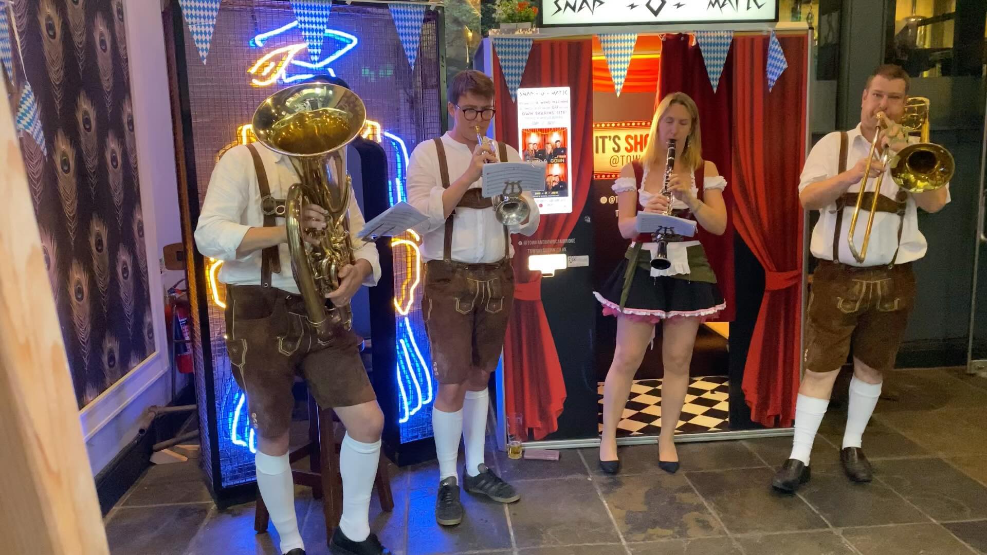 @townandgowncambridge hosting a fantastic German oompah band this evening! #oktoberfest #beer #germany