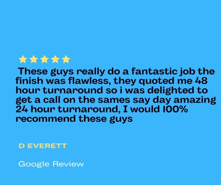 A super review! We aim to turn around wheels within 48 hours but always endeavour for a speedy turn around ๐ #alloywheels #customerservice #southwoodford #smallbusiness #smsllbuisnesssupport #alloywheels #alloywheelrepair #alloyrims #alloywheelspecialist