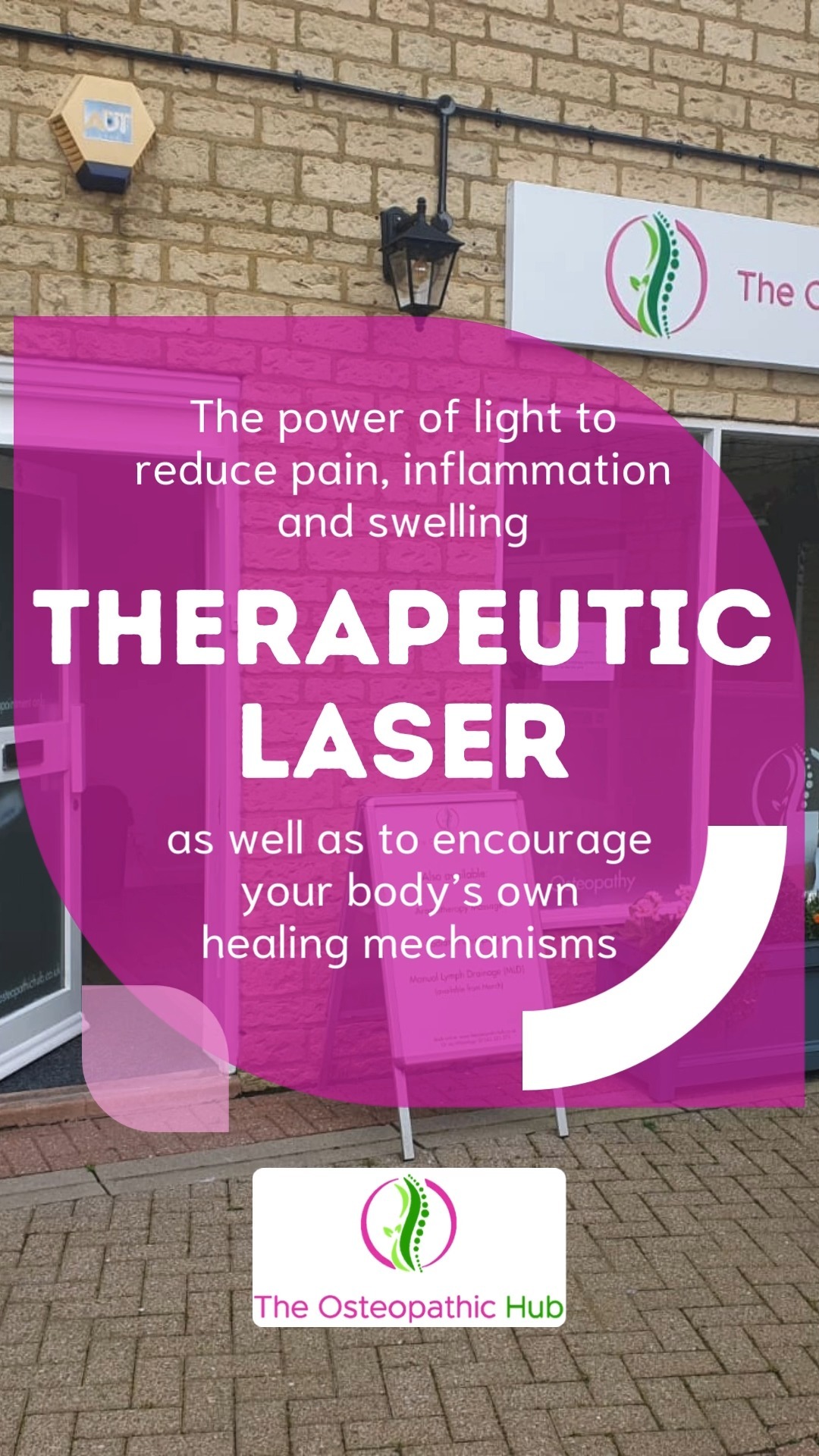 🌟 Experience Pain Relief with Advanced Laser Therapy! 🌟
Are you tired of dealing with pain, swelling, or limited movement? Our advanced laser therapy offers a safe, non-invasive, and drug-free solution to help you feel your best.
✨ How does it help?
Laser therapy reduces pain, inflammation, and swelling by stimulating your body’s natural healing processes. It’s a gentle, effective treatment for a variety of conditions, including arthritis, tendonitis, plantar fasciitis, sciatica, bursitis, muscle injuries, and more.
💡 Why choose laser therapy?
Painless and non-invasive
Accelerates recovery naturally
Improves mobility and reduces discomfort
📅 Don’t let pain hold you back—book your appointment at The Osteopathic Hub today and take the first step towards a healthier, pain-free life!
✨ Feel better, move easier, and live your best life with laser therapy!
👉Follow us to understand your body better... The Osteopathic Hub for you and your family!
📍 The Osteopathic Hub, 8 The Woolmarket, Cirencester, GL7 2PR
@thewoolmarketcirencester
#osteopathic #osteopathy #hypopressives #osteopathicmedicine #osteopathyworks #osteopathcotswolds #cirencester #cotswolds #cotswoldstyle #healthcare #backpain #physiotherapy #pain #TheOsteopathicHub #CareWithKindness #HealthAndWellbeing #BackPainRelief #PainRelief #Wellbeing #postural #posturalissues #posture #LaserTherapy