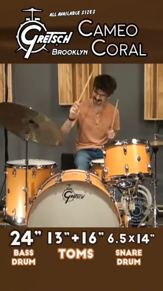 A sea of Cameo Coral! 🌊 We've got Brooklyn kits in stock and more on the way -- Noah set up and played through every available outfit so you can compare, but every kit has that great Gretsch sound!
Tell us your favorite, and go check out the full video on our YouTube -- sale listings available on our Reverb shop (in bio). 🪸
.
.
#gretsch #drums #gretschdrums #cameocoral #brooklyn