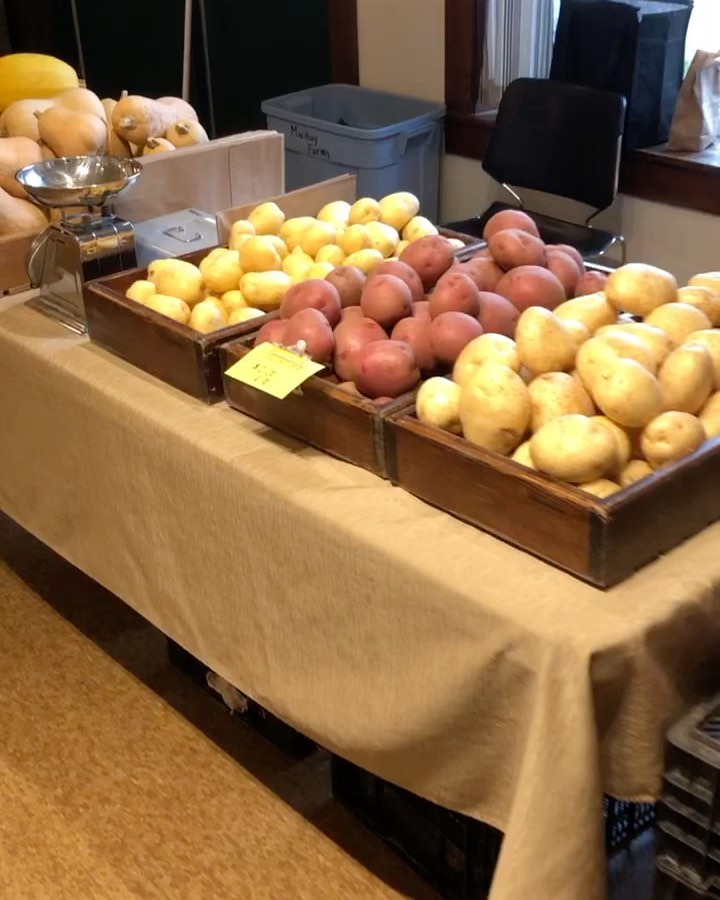 Fi st day of the winter market! We have lots of great produce and there are many vendors with a lot of great things!