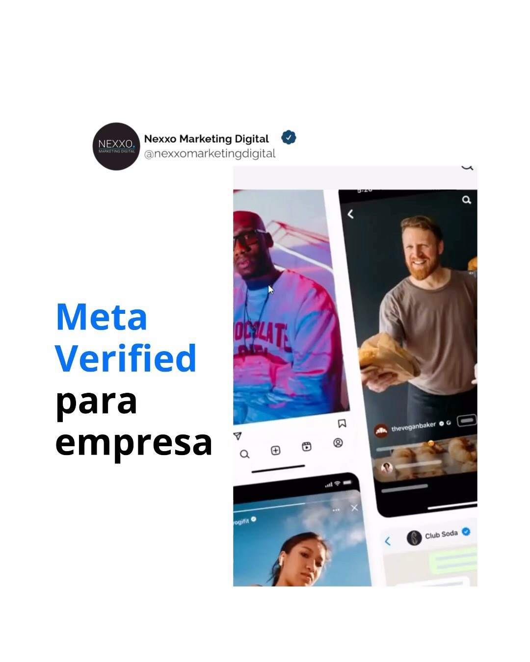 Novidade!!!
Selo verificado para empresas!!
Entre em sua conta profissional (Instagram) ou Página da empresarial (Facebook) e verifique se já está disponível.
As empresas precisam cumprir determinados requisitos de qualificação (requisitos do Facebook e do Instagram; requisitos do WhatsApp).
Se sua empresa ainda não recebeu, aguarde, aos poucos estão sendo liberados e logo sua empresa poder ter o selo!