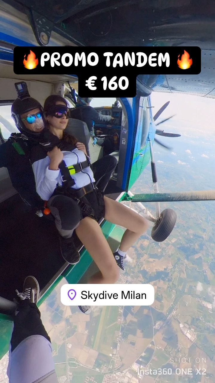 🔥🅛🅐 🅟🅡🅞🅜🅞 🅒🅞🅝🅣🅘🅝🅤🅐🔥
💥𝗟𝗮𝗻𝗰𝗶𝗼 𝗶𝗻 𝗧𝗔𝗡𝗗𝗘𝗠 𝗮 € 𝟭𝟲𝟬 𝗮𝗹 𝗽𝗼𝘀𝘁𝗼 𝗱𝗶 € 𝟭𝟴𝟬!!💥
📆ꜱᴏʟᴏ ɪʟ ᴍᴀʀᴛᴇᴅì
🪂𝕋𝕚 𝕒𝕤𝕡𝕖𝕥𝕥𝕚𝕒𝕞𝕠!
📲𝕊𝕔𝕣𝕚𝕧𝕚𝕔𝕚 ℚ𝕌𝕀 𝕠 𝕎ℍ𝔸𝕋𝕊𝔸ℙℙ
#casalemonferrato #piemonte #lombardia #milano
#skydivetandem #liguria #genova #happyplace #jump #italy #experience #instagram #igphoto #canopy #parachuting #aircraft #sky #love #réel #gift #air #fly