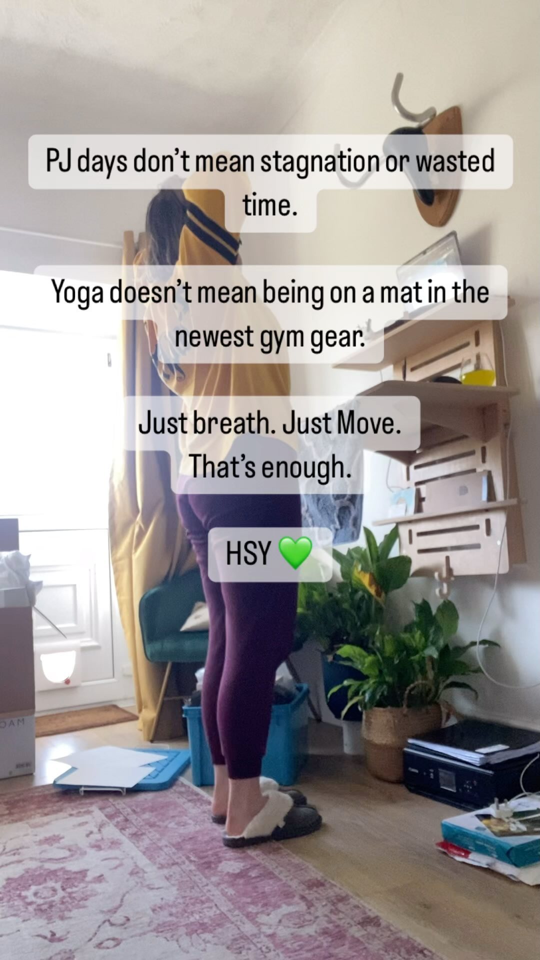 Yoga is a way of moving through life, purely connecting your breath, your mind and your body. “Yoga is what happens off the mat” is an insta cliche for a reason. Wishing you a joyful move and groove through this Feb weekend. #movementishealing #yogaeverydamnday #lazysaturdaymorning #pjday #moveandgrooveyoga #cornishyogateacher #paintingyogis🧘♂️🎨