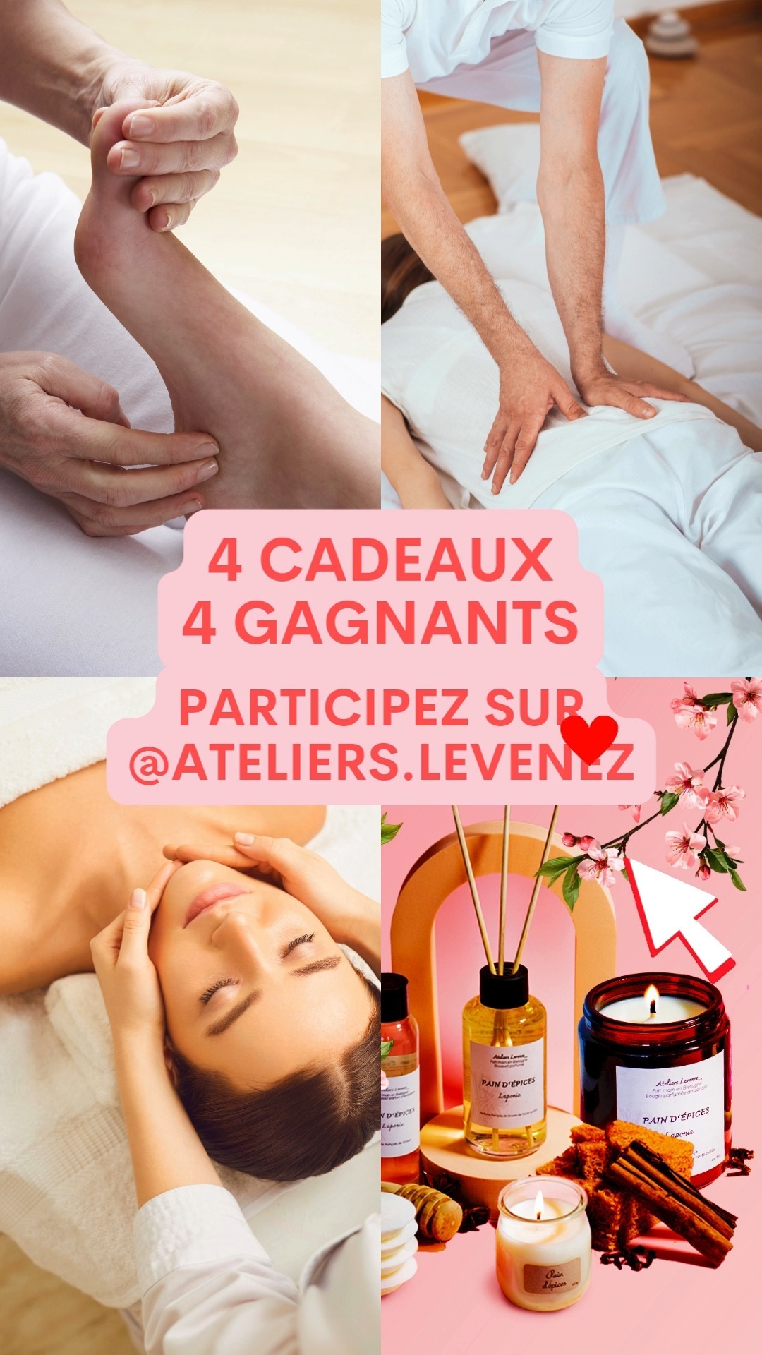 C'est le moment de célébrer votre maman !
Tentez de gagner un joli cadeau pour prendre soin d'elle 💜
Jeu concours en collaboration avec @evolez_oseretresoi 💕 et Ateliez Levenez
👉 Pour participer : toutes les informations et règlement sur Ateliers Levenez
🎁 4 cadeaux à gagner
🎉 Tirage au sort le lundi 12 mai
Dépêchez-vous de participer !
👉 RDV sur @ateliers.levenez
#concours #fetedesmeres #bienetre #cadeau #atelierslevenez #evoleoz #collaboration #bienetrefeminin
#osezetresoi #colombes #LaGacilly #boulognebillancourt #santebienetre #Fetesdesmeres2025