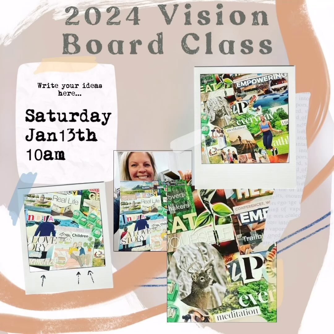 Join Dr Shanna on Saturday, January 13th, 10-1230 for her annual Vision Board Class. The class is $20, this includes all supplies. Help yourself focus on your 2024 goals! Bring a friend—all are welcome, but space is limited so get registered today by calling the office 763-754-1482 or booking online.