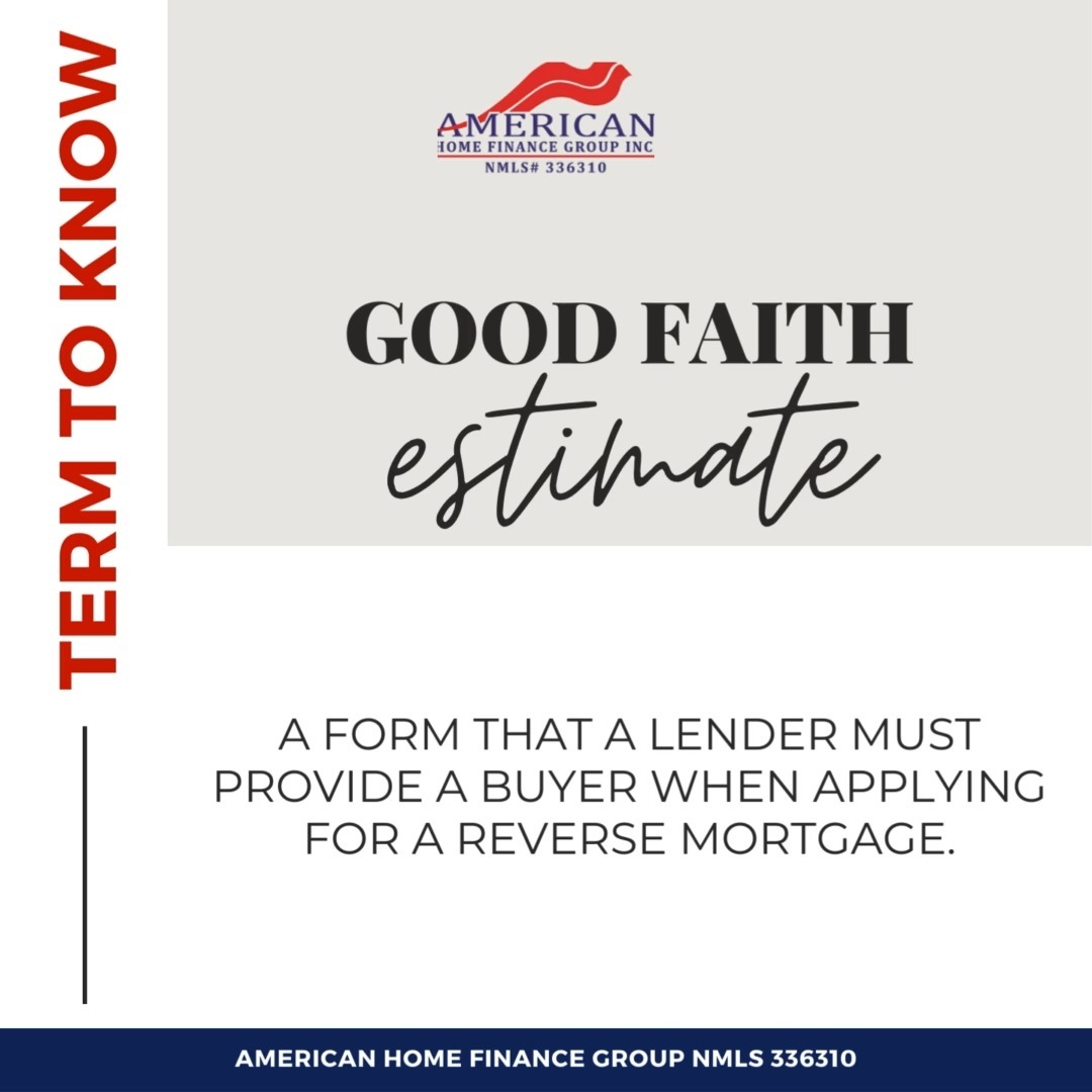 Buying a home? 🏠
Make sure you get a Good Faith Estimate from us!
This essential form provides an itemized list of fees and costs associated with your reverse mortgage, giving you the transparency you need.
Know the details before you commit!
"Keeping our clients Educated, Empowered and Protected."
🏠American Home Finance Group Inc NMLS # 336310
📍1315 N. Dixie Highway, Lake Worth Beach, FL 33460
📞561-865-7488 ext 101
🌐Amhomefin.com
#Homeownership #RentVsBuy #MortgageOptions #PreQualified #MortgageExperts #AmericanHomeFinanceGroup #MortgageBroker #HomePricesExplained #ClearToClose #FastClosing #TimelyResults #ExceptionalService #MortgageInFlorida #MortgageBrothers #HomeLoans #HomeBuying #BuyAHouse #Financing #HomeFinancing #HomeBuyer