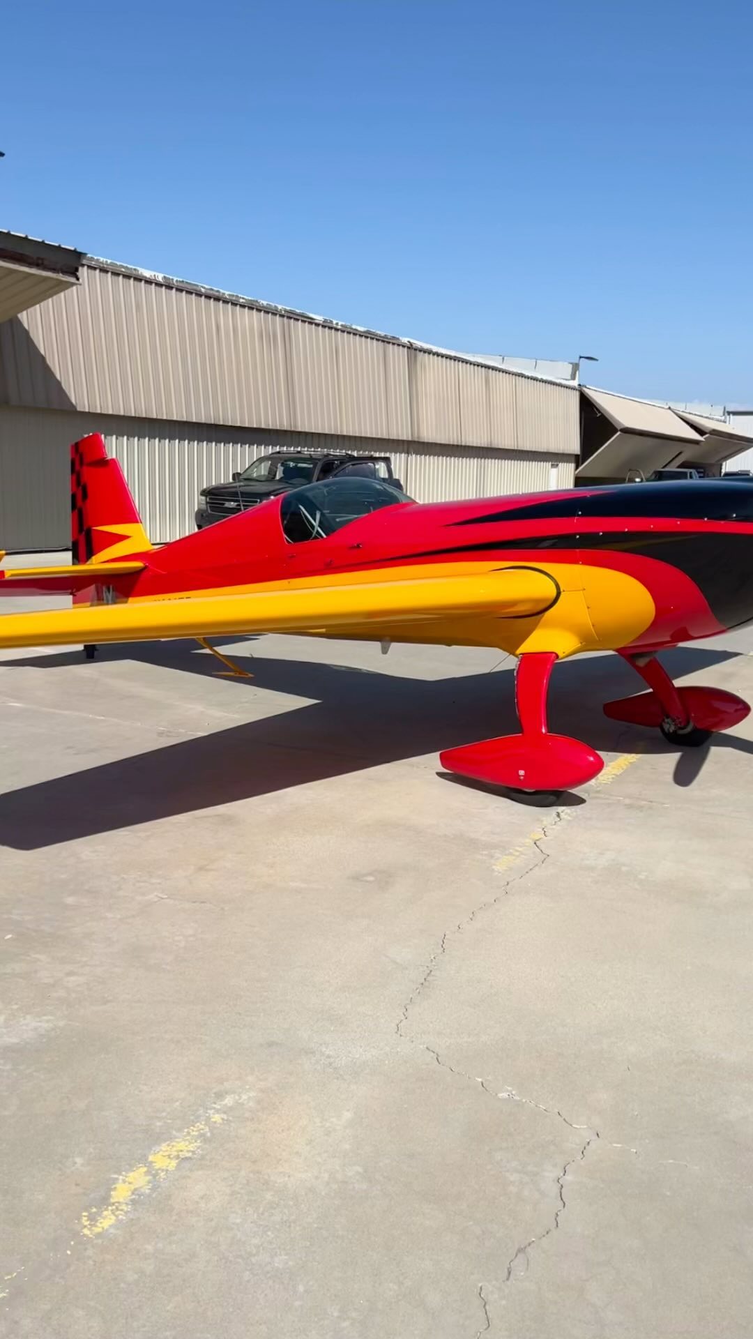 Extra 300 coming in for high end double clear coat no seem line finish 😎. We hate to ruin the already beautiful finish but it’s not the right colors 😀. Small plane but tons of hours to get the right finish 🤙. Should be a good headache haha looking forward to this one.