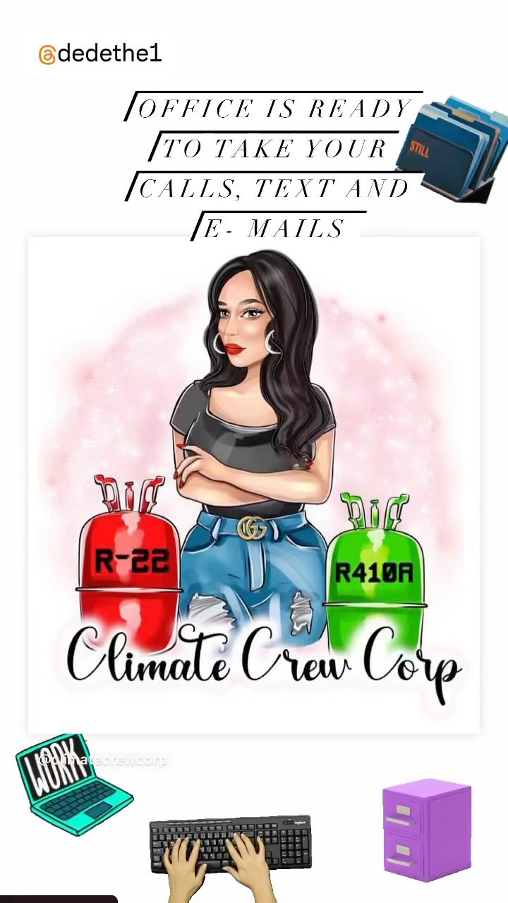 Climate Crew Corp Office - Ready for Service Calls - Maintenance- Installations - Emergency 🚨 Calls 24/7 - residential - commercial - industrial. Call us at 212-381-6111 or email: info@climatecrewcorp.com