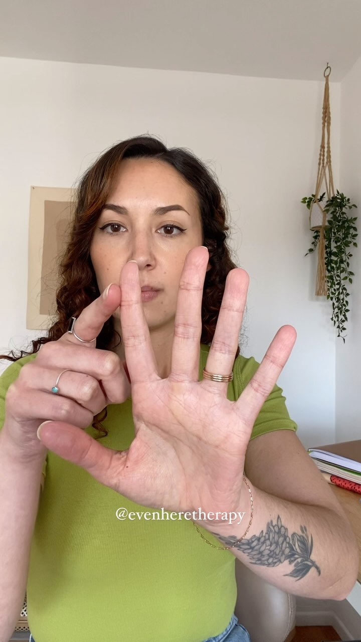 Take a quick moment to regulate your nervous system by using your breathing 😮💨