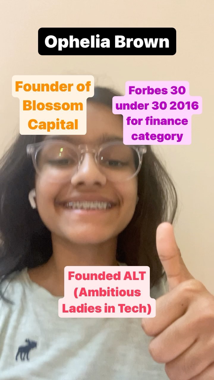 Marvelous Monday!!! Today is about the outstanding Ophelia Brown! She is the founder of Blossom capital and ALT. ALT is a mentor network to help women in technology startups achieve their career goals. ALT currently has more than 60 mentees and 130 mentors in its network and hosts masterclasses, workshops and events to provide additional skills development, coaching and networking opportunities. Check out the reel to learn more!
#opheliabrown #marvelousmonday #girlsdocode
#girlawhocode #girlcode #womendocode #womenwhocode #womencode #womenempowerment #girlsempowerment #girlsincomputerscience #womenincomputerscience #inspiringwomen #code #codes #coders #coder #codelife #codegoals #tech #technology #womenintech #girlsintech