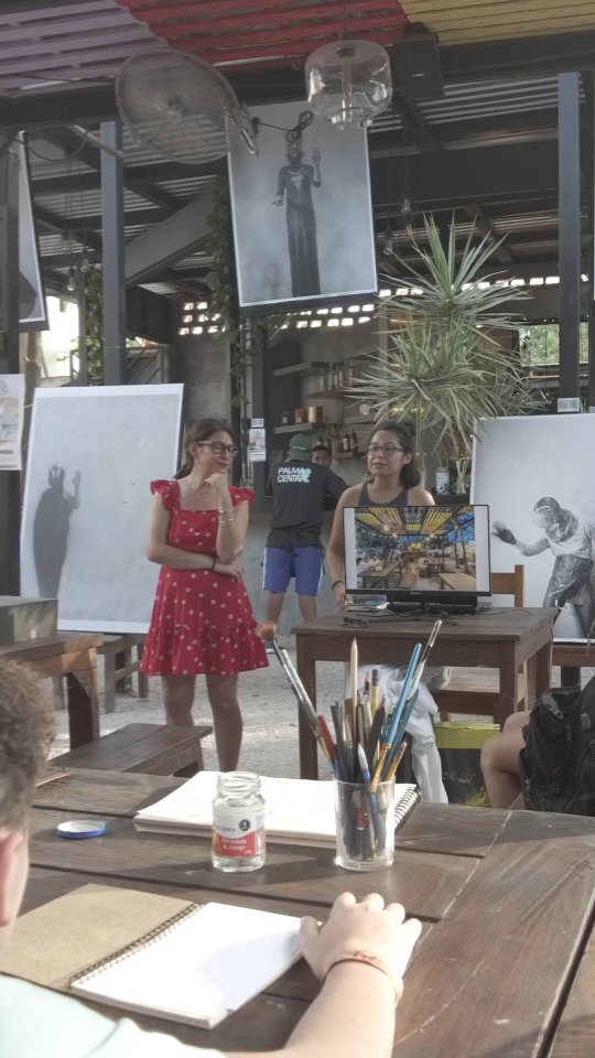 Agradezco mucho @paulinavillaarq y @pedrocalavria por compartir su sabiduría con los niños de Atlas Workshop y a @palmacentraltulum para compartir su espacio.