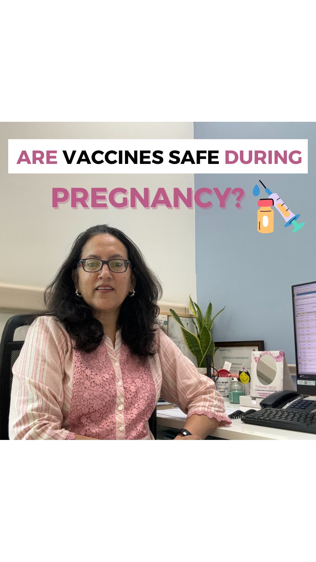 Expecting a baby and curious about vaccinations? 🤰💉 Watch the full reel to learn about the safety and benefits of getting vaccinated during pregnancy. Here's a quick broad guideline but your Gynaecologist is the best judge:
➡️ Td or TT: Anytime after the first trimester
➡️ Tdap: After 28 weeks
➡️ Influenza: Anytime after the first trimester, especially during monsoon or winter
Share this essential information with someone who might need it ✨
_
#drnamitakapoorsahgal #gynaecologist #obstetrician #manipalhospital #bengaluru #pregnancyhealth #pregnancyvaccinations #pregnancywellness #healthybaby #fitmomtobe #vaccinations #momtobe