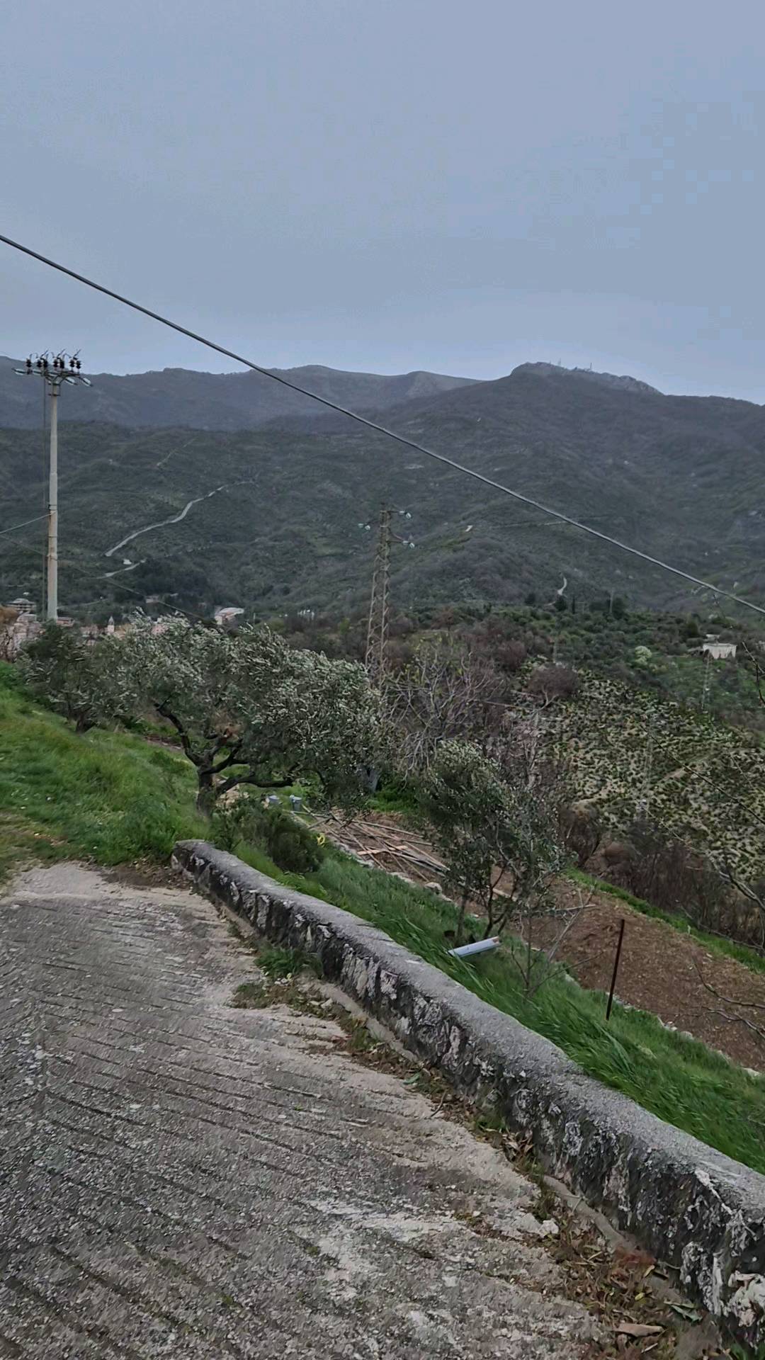 Hello from a very windy evening at Villa Sant' Angelo.