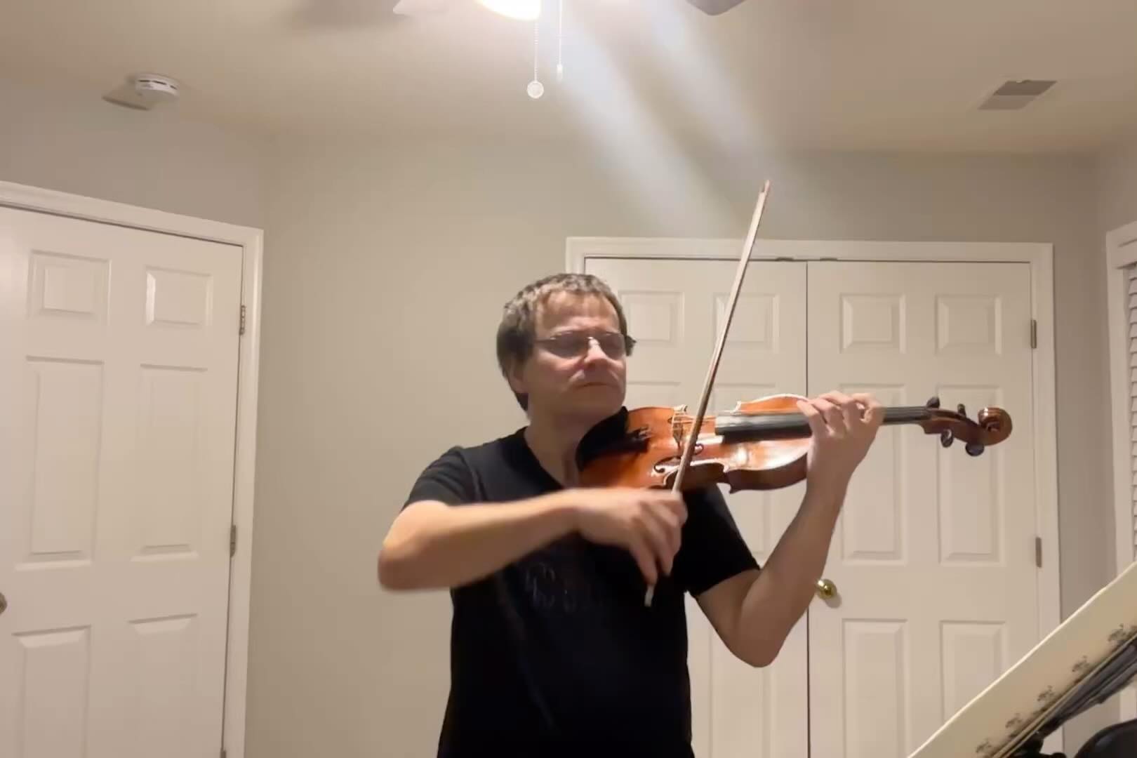 Practicing my latest piece, Suite for Violin and Piano on the new violin. Excerpt 2.#classicalmusic #solo #contemporary #violin #piano #contemporaryart #composer