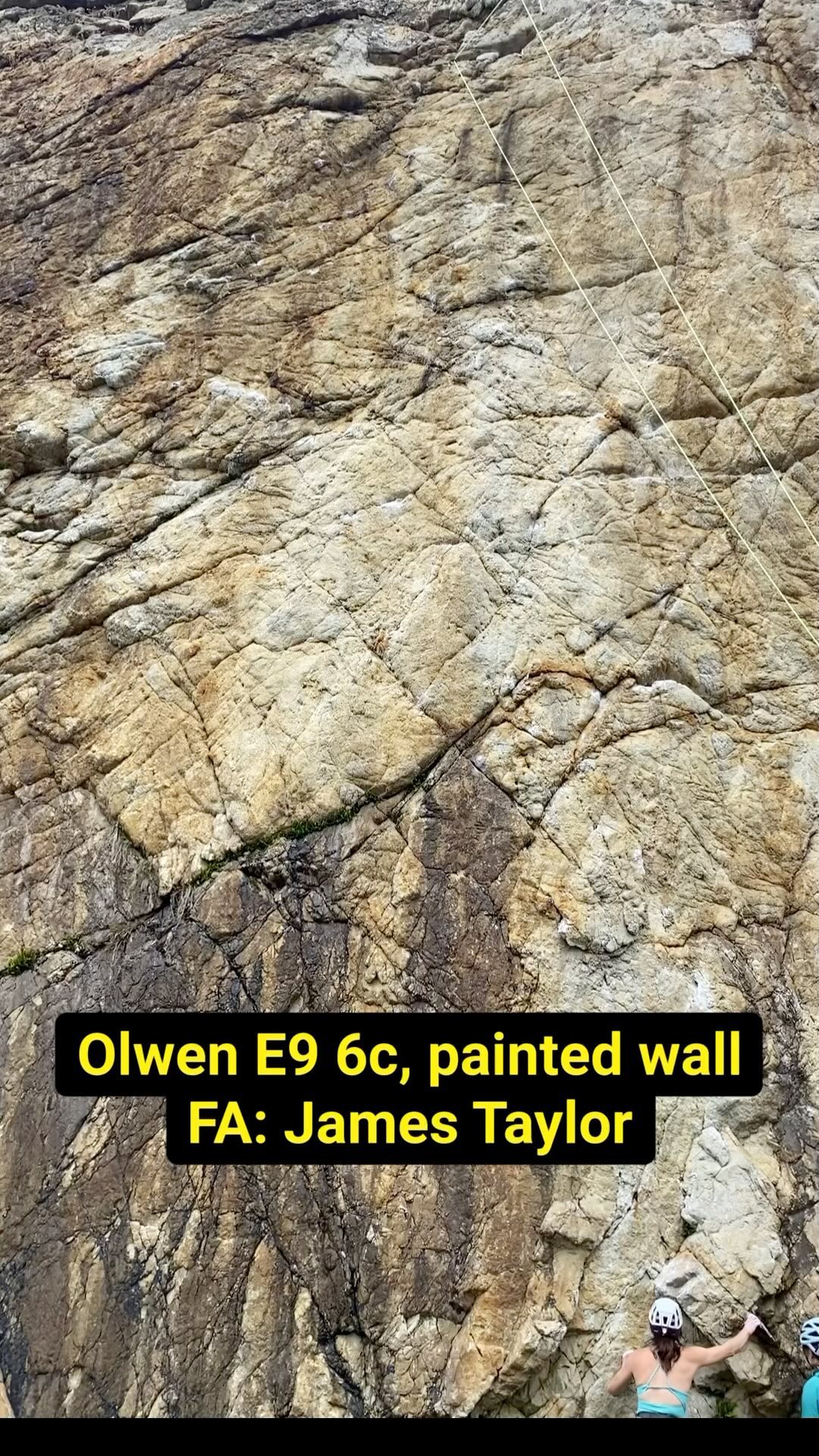 Last Saturday I managed to climb Olwen (E9 6c), when I first looked at the forecast I thought there was a slim chance it might be ok but it turned out to be better than I expected.
Unlike MI this route could have serious consequences low down if you fell off and the small gear placed failed. The first time I tried to lead it in the heat was a pretty terrifying experience of slippy holds and over gripping. I was way too pumped and close to the edge of it going wrong. So the game of patience ensued for a dry day with cloud cover - not asking for much!
In September last year I had a quick look at this route but the end was wet, I returned a few more times only to find the route becoming more unclimbable due to seepage or seal pups being too close to the crag.
I thought this would be a good Winter/Spring venue but we’ve had one of the worst seasons this year. Summer came with expectation it would be too hot, but we’ve yet to really experience Summer.
A further return visit with Harriet and the first time I decided it was too hot and slippy to lead, I didn’t want a repeat terrifying experience. But on Saturday we returned and I made the decision it was time, it didn’t go super smooth, the gear didn’t go in quickly on the serious bit and a foothold crumbled on me just before the thank god gear but I held it together and arrived less pumped into the crux. From here, I could just try hard and have fun knowing that a fall could be big at the end but ok. I think part of the seriousness of this route is the crumbly nature of Rhoscolyn so I approached this route with caution and respect.
Girl vibes were on point with fantastic company from @h.riddles
Thanks @j__e__taylor for putting up such a cool route!