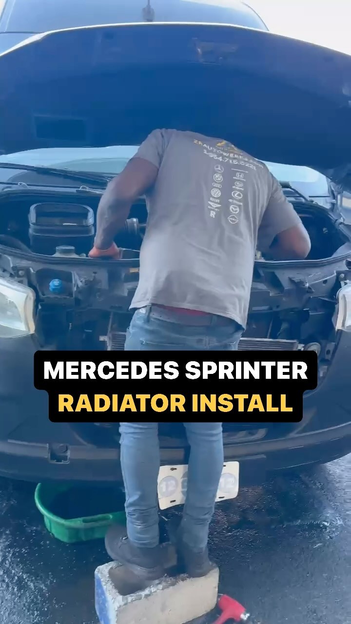 🚐❄️🔧Happy Friday, folks! 💛 In today’s spotlight, a Mercedes Sprinter gets a fresh radiator—a critical update to keep the engine cool and efficient.
Check out our video to see the transformation.
Inspired to give your vehicle some TLC? Schedule an appointment with us this weekend and share this post for 20% off your service. Drive cool, drive happy!
#HappyFriday #MercedesService #CoolRunning #floridamechanic #sprintermechanic