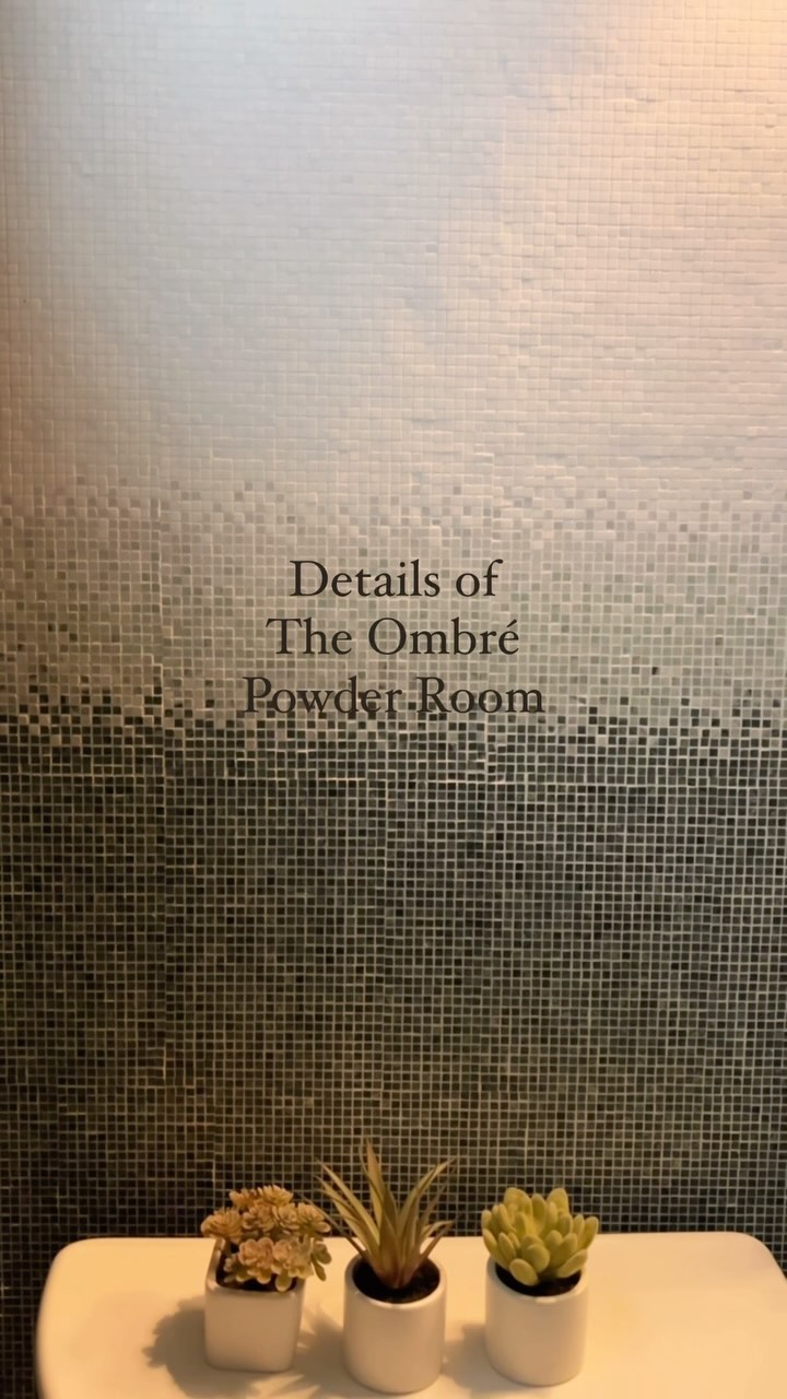 Small Powder Rooms do not mean small ideas!
In fact, a tiny powder room is a big design opportunity.. it gives you a chance to show your unique personal style, experiment with bold colors, and splurge on luxurious materials that you might not use somewhere else!
In the Ombré powder room with started with the concept of mixing the elegance of traditional marble with modern geometric shapes, and bold colors to create a statement space of timeless sophistication.
All the details and materials we selected was just the perfect application of the concept:
Floor tile: marble. Liaison verde/arabescato by @kellywearstler @annsacks
Wall tile: marble. Areva honed lotus green/ thassos @annsacks
Sink: fluted marble @zeus_marble
Faucet: Odin in chrome @brizofaucet
Mirror: Essential 20x40 in chrome @kohler
Sconces: Lucia in celadon & Crystal @visualcomfort
Paint color: Pewter Green @sherwinwilliams
Mix all those ingredients to make a WOW moment for your guests! Would you dare?
Design: @dianarizkodesign
#dianarizkodesign
#ambre #luxurypowder #bathroominspiration #bathroomrenovation #smallspaceliving