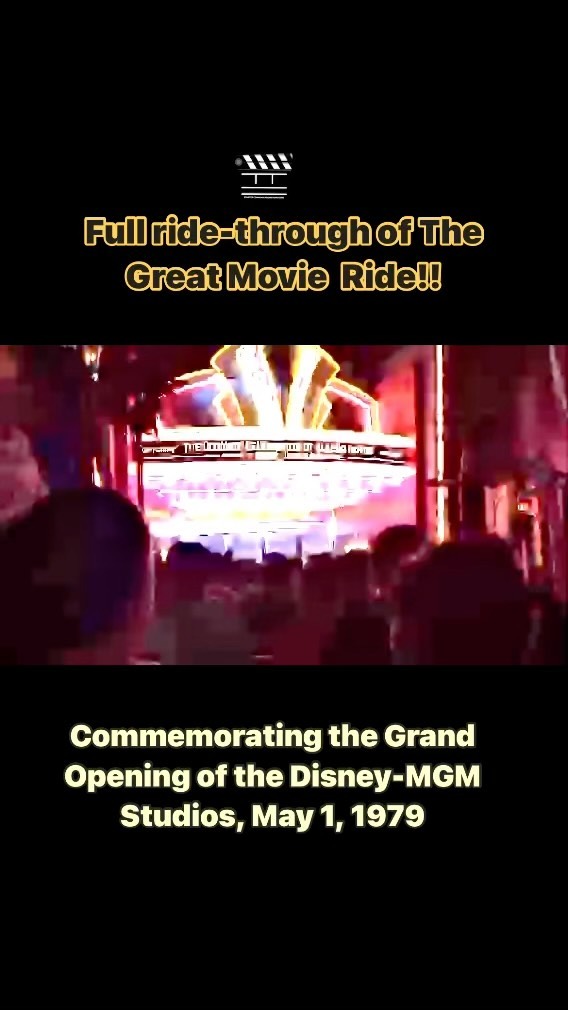 I was fortunate enough to help plus this attraction as a young Imagineer. 💙 ~ Learn more at www.WDWithMe.com. #disney #disneymgmstudios #greatmovieride #imagineer #imagineering