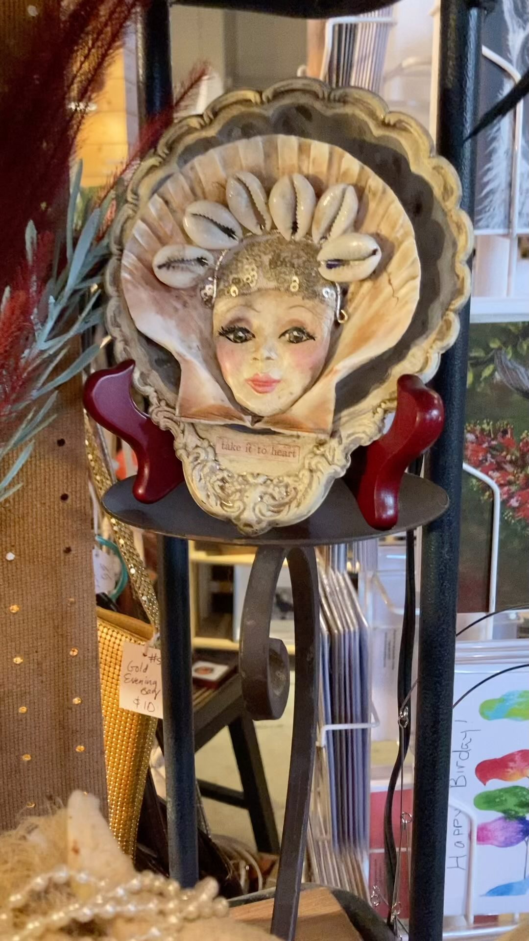 More of my new pieces just brought into Grand Leader Mercantile in Everett. @grandleadermercantile Open 7 days. Come check out this awesome store full of so many great finds from 18 different merchants. I’ve been selling my work there for 5 years now! I love this store! #assemblage #assemblageartist #assemblageart #foundobject foundobjectart #upcycledart #dollparts #dollheads #crooksycreations #everettwa #pnwartist #pnwartists