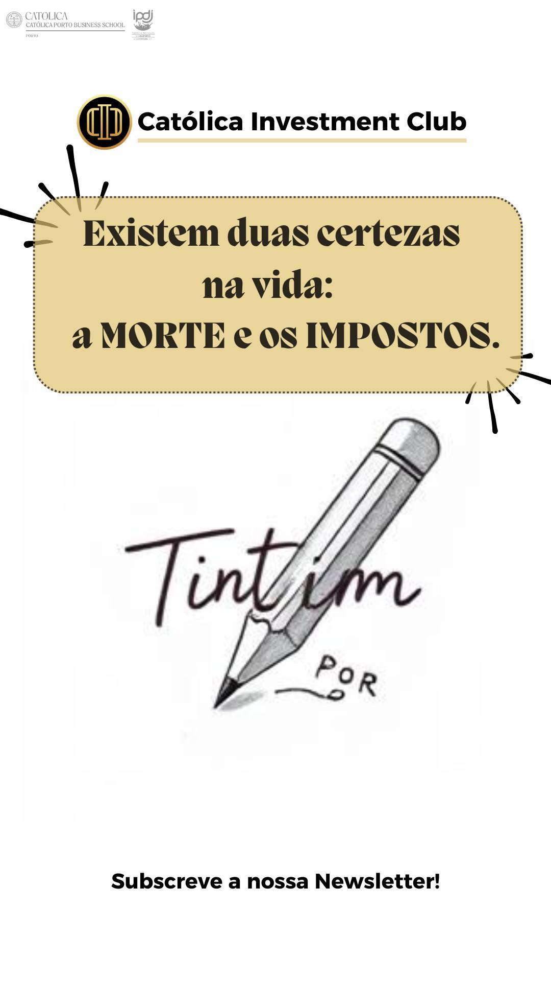 📢 “Existem duas certezas na vida: a morte e os impostos.” Mas… sabes mesmo o que é um imposto? 💸⚖️
Neste novo Tintim por Tintim, explicamos de forma simples:
📊 O que são os impostos e para que servem
💰 A diferença entre impostos diretos e indiretos
🏠 Porque é que pagas IRS, IMI, IVA ou até ISP
🔎 E um dado surpreendente: a maior parte da receita do Estado vem de impostos indiretos!
Entender os impostos é essencial para perceber como funciona a economia à tua volta.
🗨 Achas justa esta forma de financiamento? Partilha a tua opinião nos comentários!
#TintimPorTintim #CICInsights #Impostos #Economia #IRS #IVA #Portugal #CICYourFuture