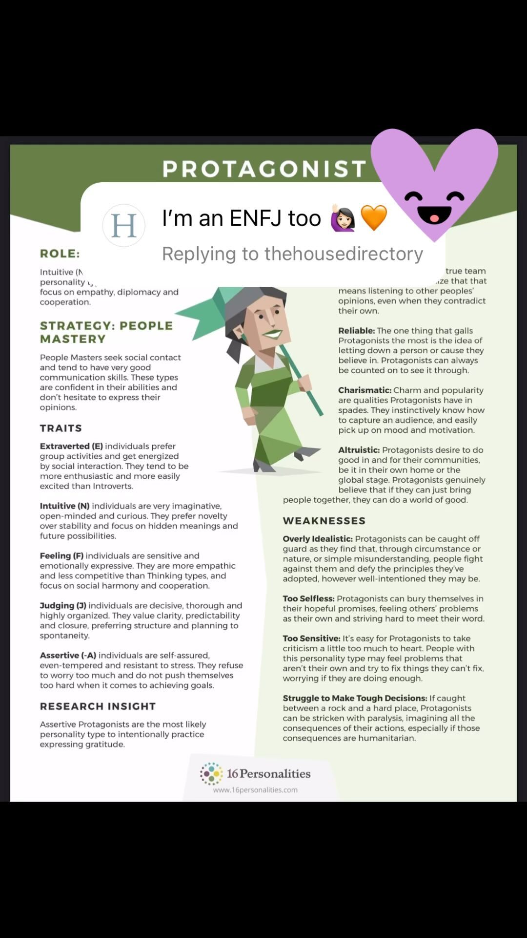 Here’s the facts about ENFJ! Have you guys run the test on your partners yet?