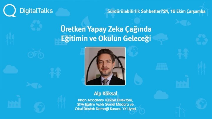 DigitalTalks (digitaltalks.org) dijitalleşmenin hayatımızdaki dönüştürücü etkisini ele alan, dijital dönüşümü daha iyi kavrayabilmemiz için entellektüel bilgi paylaşımını amaçlayan bir dijital platform.
Kurucusu Ozan Tatar ile ilk kez 2014 yılında @digitaltalks_ ’un Boğaziçi Üniversitesi’nde yüz yüze düzenlenen bir etkinliği için bir araya gelmiştik. Zaman zaman yüz yüze veya dijital ortamda gerçekleşen DigitalTalks etkinliklerinde tekrar buluştuk, konuştuk, düşüncelerimizi paylaşmaya çalıştık.
Bu hafta ise, ilk söyleşimizin üstünden tam 10 yıl geçtikten sonra bir kez daha bir araya gelmek, hele ki son 10 yılda dijital dönüşümün ne kadar hızlı ilerlediğini düşündüğümüzde, benim için ayrı bir anlama sahipti.
Bu kez, "Üretken Yapay Zeka Çağında Eğitimin ve Okulun Geleceği" başlığı altında bir kez daha eğitimde yaşanan dijital dönüşümü konuştuk; eğitimde yapay zeka kullanımı, okulun gelecekteki rolü ve yeni nesil bir öğrenme ortamının temel öğeleri gibi konular üzerine görüşlerimizi paylaşma şansı bulduk. Tabii ki yer yer @khanacademyturkce 'ye, #KhanAcademy ve #Khanmigo’ya da değindik :)
Ozan ile sohbetimizin hemen ardından @dr.isilboyergul ve @ali.uzunyolcu da "Eğitimin Dönüşümünde Eğitim Teknoloji Girişimlerinin Rolü"nü masaya yatırdılar ve alandaki değerli deneyimlerini paylaştılar.
Söyleşinin tamamına YouTube üzerinden ulaşabilir, ya da profildeki linke tıklayarak izleyebilirsiniz.
#eğitim #dijitalleşme #dijitaldönüşüm #eğitimdedijitaldönüşüm #eğitimteknolojileri #dijital #teknoloji #yapayzeka #ai #edtech #okul #öğrenci #öğretmen #egitim #eğitimbilimleri #digitaltalks #khanacademytürkçe #herşeyiöğrenebilirsin
