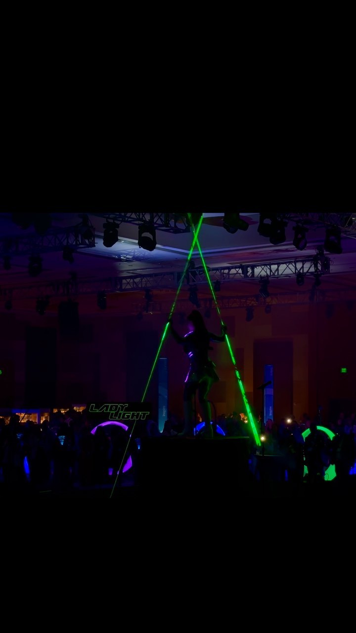 Fun 80’s / Glow Event last night as seen from backstage. Sound on for great 80’s music and audience reaction :) #corporateentertainment #laseract #lightbender #lasergirl #laserman #80s #glowparty #neon #hitech #eventprof #eventplanner #lasvegasevents #laserdancer