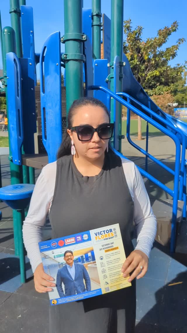 Though we're not officially endorsing, Victor Flores has been a great supporter of SASA, and really has the vision we need for building a better BART system.