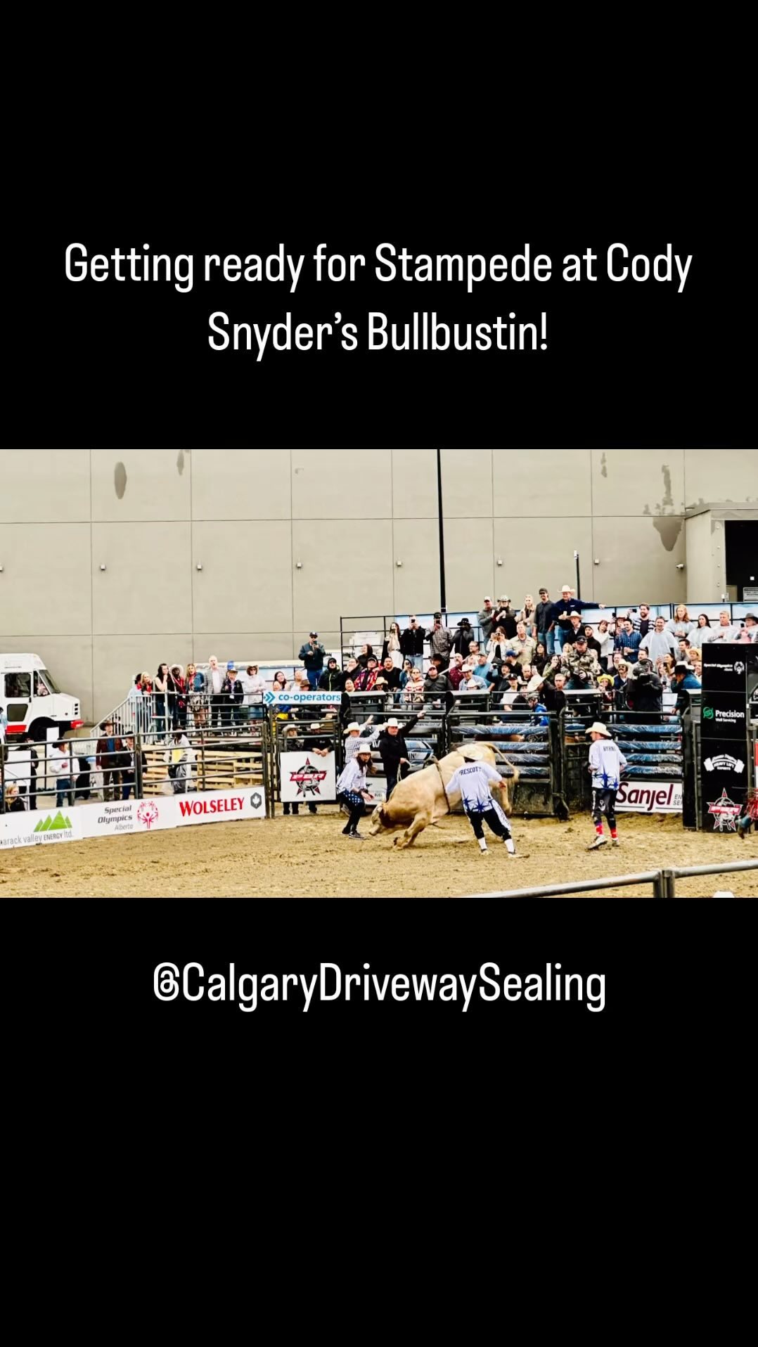 If you get injured riding a bull and can’t clean and seal your concrete then give the concrete experts in Calgary….@CalgaryDrivewaySealing! #yyc #yycsmallbusiness #yyclocal #yycdrivewaysealing #cgydrivewaysealing