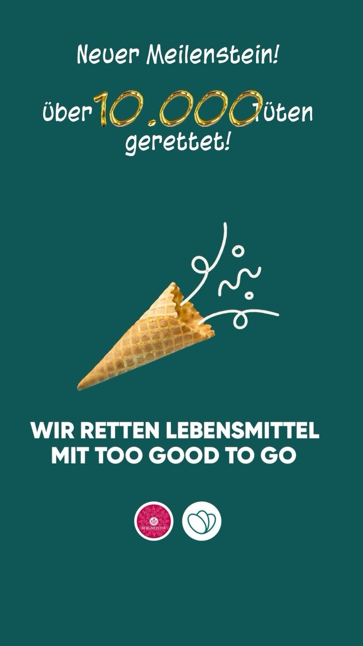 Seit Oktober 2023 könnt ihr bei uns am Abend Gebäck und Brotmit Too Good to go retten. Bis heute haben wir gemeinsam 10.000 Tüten gerettet und damit so viel CO2 eingespart, wie bei 24 Linienflügen zwischen Berlin und New York entstehen. 😌
.
.
#toogoodtogo #lebensmittelretten #klimaretten #bäckereibergmeister #rosenheim #kolbermoor #stephanskirchen #schlossberg #wasserburgaminn #wasserburg #neubeuern #rohrdorf #thansau #raubling #badfeilnbach