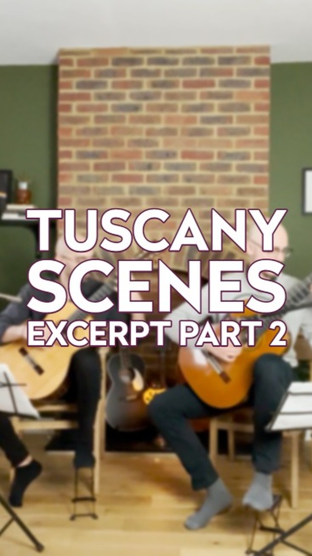 Excerpt from our upcoming recording of "Tuscany Scenes" by Renaud Côté-Giguère 🤘😀🎸🎸
#duotandem #classicalguitar #guitarduo #classicalmusic #guitar #tuscany #malati #sanandrea #instrumental #acousticmusic #italy #nylonstringguitar #duotandemplayscotegiguere
