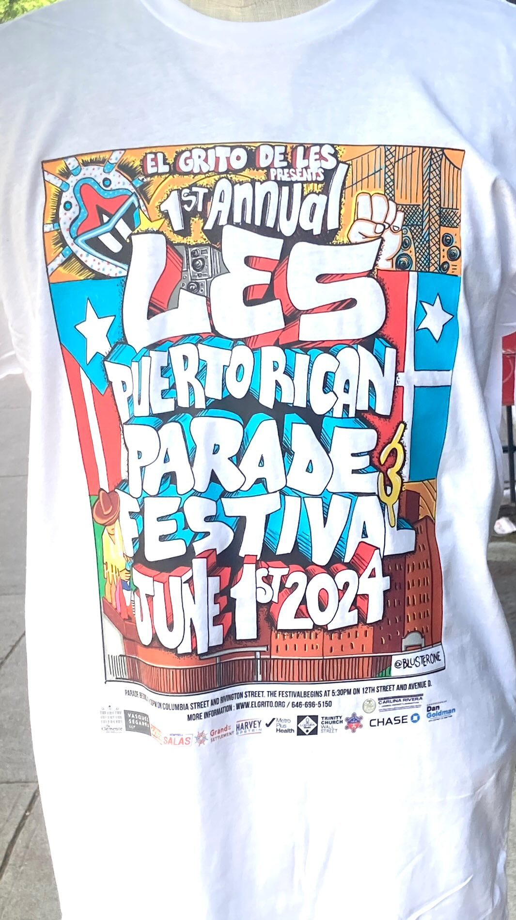 We had the pleasure of creating these amazing T-shirts designed by the talented @blusterone.
Join us as El Grito de Lower East Side proudly announces the 1st Puerto Rican Day Parade & Festival on Saturday, June 1st, at 4:30 PM. @elgritodeles
Get ready to witness history in the making! 🗽🎶
Puerto Rican Flags Up @puertoricanflagsup is this groundbreaking event’s official social media sponsor. Their support will amplify the celebration and unite the community through the power of social media. ✨
The event will be hosted by one of the biggest influencers, Dean Huertas @huertasdeanpr, with a special appearance by superstarrr social media influencer @kenstarrrz. The first Grand Marshal will be Felipe Luciano @felipejluciano, with music by @djlexs.martinez. 🌟
A big shout-out to all the sponsors who made this happen:
@grandstsettlement @puertoricanflagsup @golesnyc @jorgevasquezny @metroplushealth @theclementecenter @loisadacenter @carlinarivera @harveyepstein @chasebank @trinitywallstreet @puertoricanflagsup
Special thanks to @tc_rosario @lilah.mejia & Lismar from GOLESNYC.
For more information, call or text 646-696-5150.
See you at El Grito de L.E.S.! 🎉🇵🇷 #ElGritoDeLES #PuertoRicanHeritage #PRParadeLES #PuertoRicanUnity #prflagsup #puertoricanflagsup #deanhuertas
Music by: Frankie Cutlass - Puerto Rico
