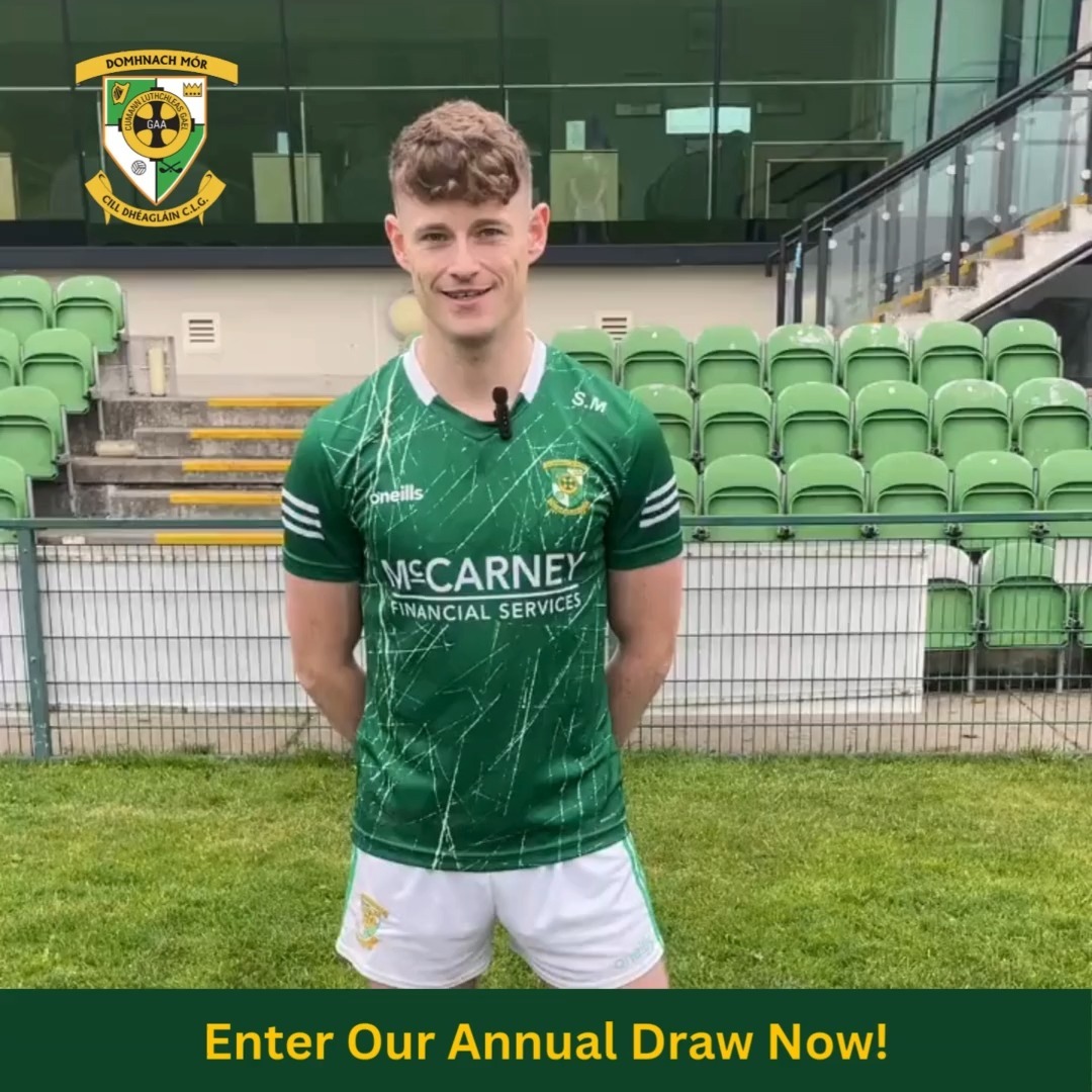 Shane Melia here, encouraging you to support Donaghmore Ashbourne GAA by entering our Annual Draw! Each ticket sold helps fund everything from gear to facilities, keeping our club strong and supporting the next generation of players.
🎟️ Tickets are only €20 each or €100 for a Book of 6 – and if you buy before November 9th, you’ll be in with a chance to win extra tickets in our Bonus Draw!
Thank you for your support and best of luck to everyone who enters!
🔗 Get your tickets now at donashdraw.ie
Double your chances early—grab your tickets today and good luck!💚🤍