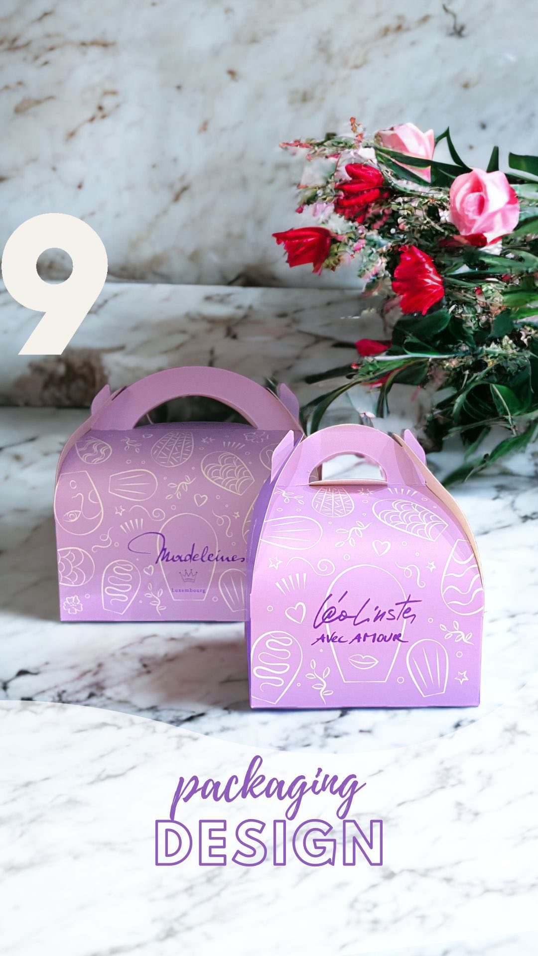 Door 9 ๐ซ๐ค - Packaging design for LEA LINSTERโS famous MADELEINES, too sweet! ๐ @lealinster_official
.
#packaging #packagingdesign #madeleines #visualcommunication #branding #brandidentity #customdesign #delicatesse #patisserie #deluxe #lealinster #madeinluxembourg #toosweet