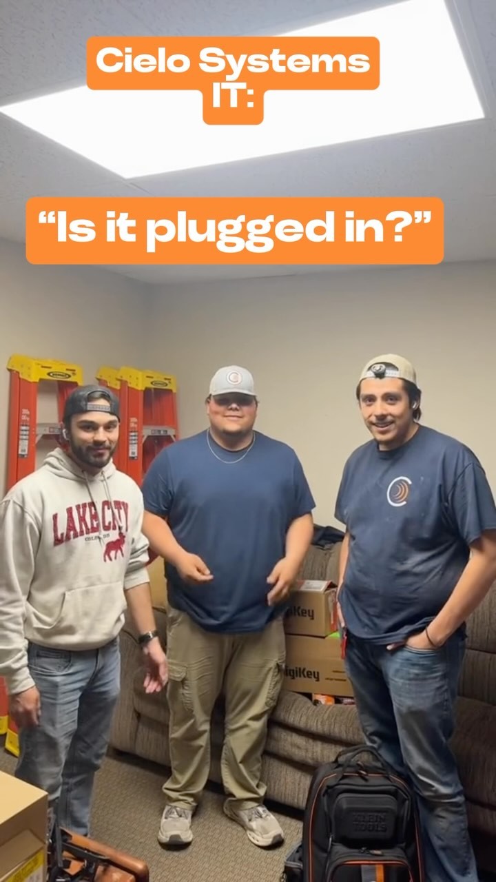 Want to prevent It department crash-outs? Double-check everything’s plugged in!
#cielosystems #networking #it #network #funny #lowvoltage