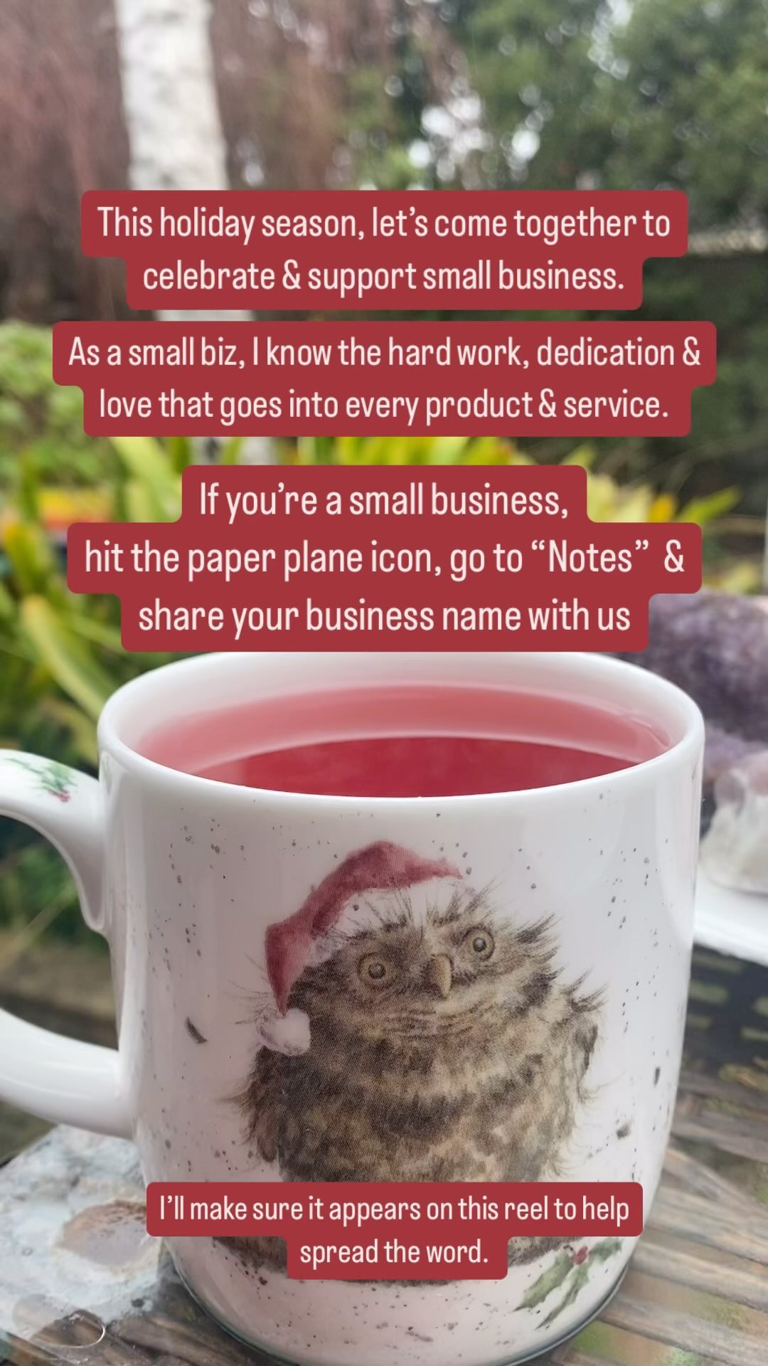 Let’s shop, support and follow each other.
.
Check out all the small businesses that appear here for your Christmas shopping this festive season.
.
Every time you buy from a small business, a dedicated, hard working person really is doing a happy dance. Help us dance more 💃🫶🏻
Sharing this idea from @hempcoaustralia 🩵
#supportsmallbiz #holidayshopping #shoplocal #melbourne #spiritualitea #shoplocal #smallbusinesssupport #christmasshopping #onlineteashopwithadashofspiritualitea #chakratea #ritualtea