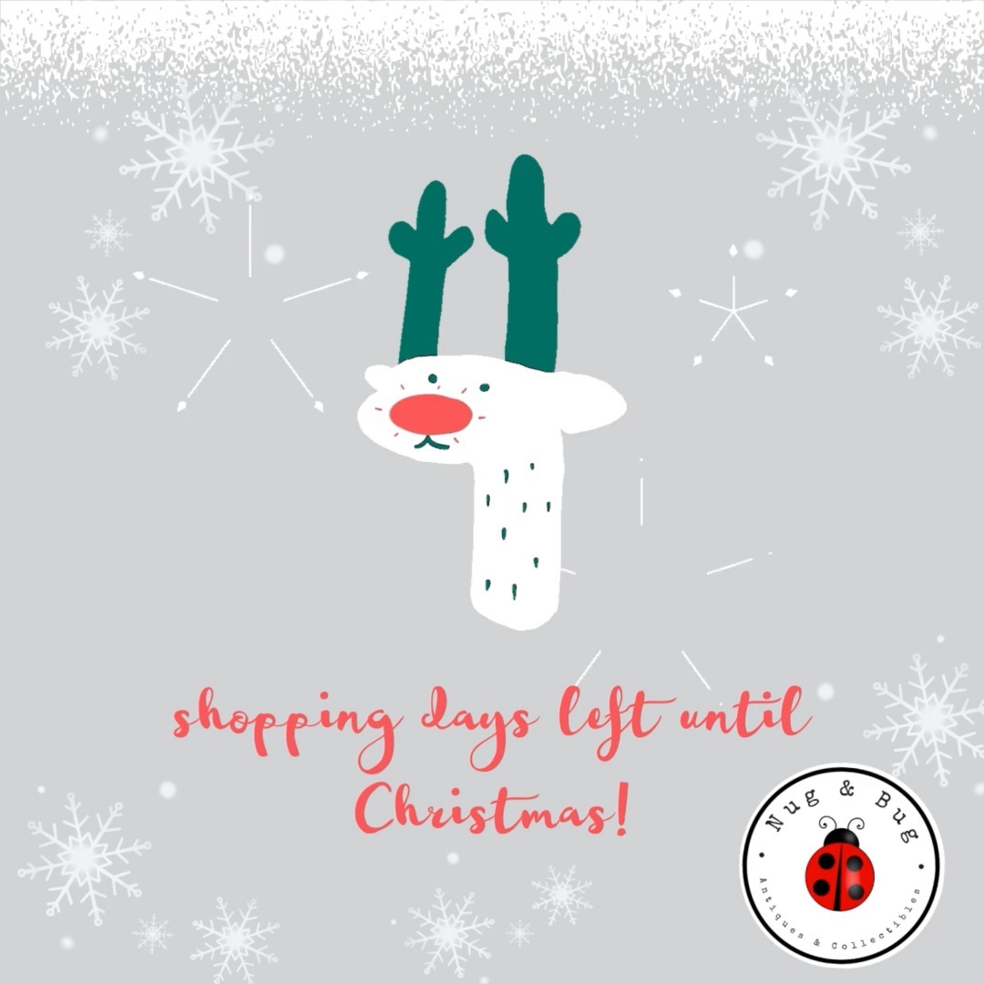 ๐ 4 Shopping Days Left โTil Christmas! ๐
.
The countdown is ON! โฐ If youโre still searching for unique gifts, festive dรฉcor, or that perfect vintage treasure, Nug & Bug Antiques has what you need. ๐โจ
Stop in and discover one-of-a-kind finds thatโll make your loved ones smileโand your home shine this holiday season! ๐
.
But donโt waitโtimeโs ticking, and treasures are going fast! Visit us in Marlborough before theyโre gone.
.
๐ Open Monday to Friday 11-5, Saturday 10-5, and Sunday 11-4 โ See you soon!
.
.
#antique #furniture #furnitureflip #reclaimed #collectible #jewelry #instagood #love #verabradley #connecticut #boutique #rarefinds #NugAndBugAntiques #MarlboroughCT #HolidayMemories #ShopLocal #VintageChristmas