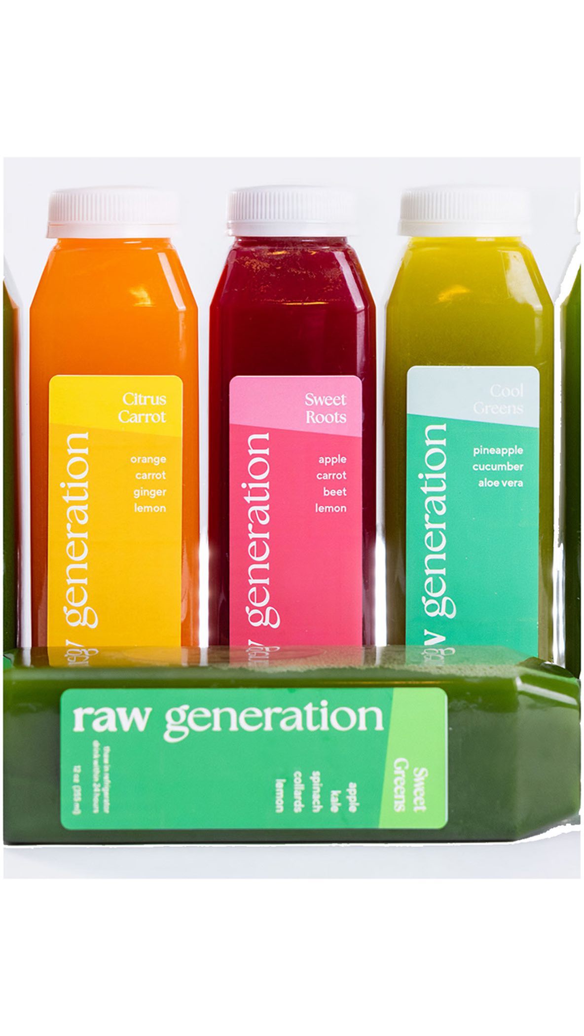 Past work for a @raw_generation_juices campaign promoting their Signature Reset program 🤝